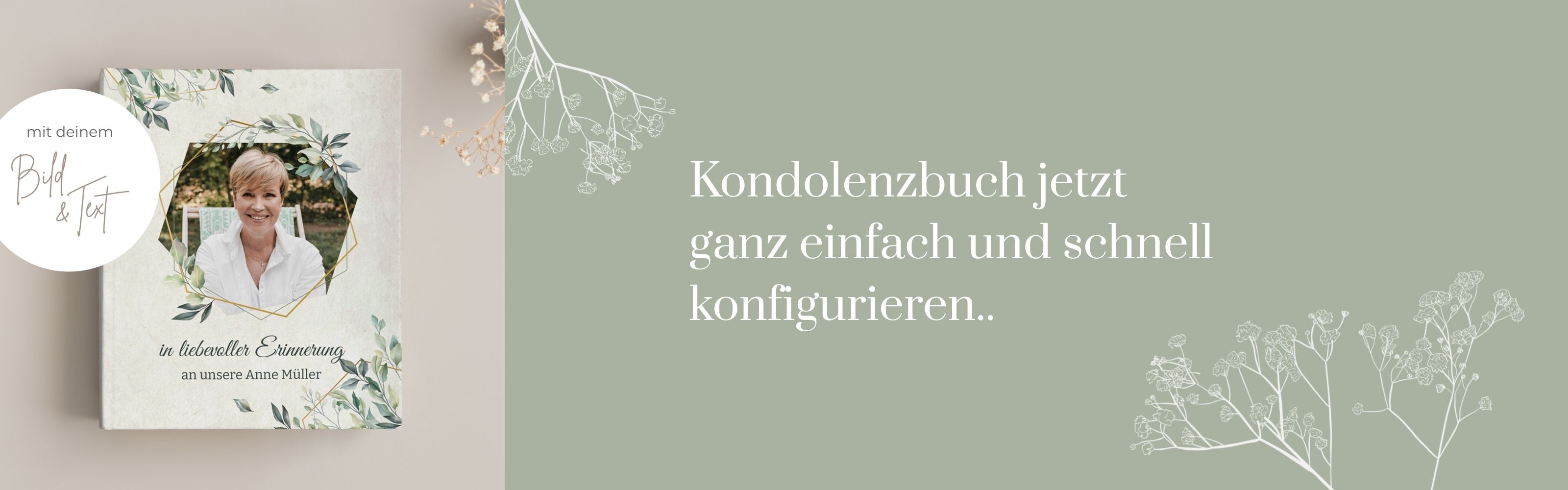 Dein Kondolenzbuch hier selbst gestalten