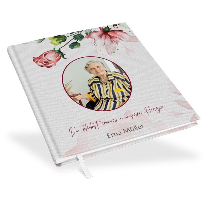 Kondolenzbuch „Blüten der Erinnerung“