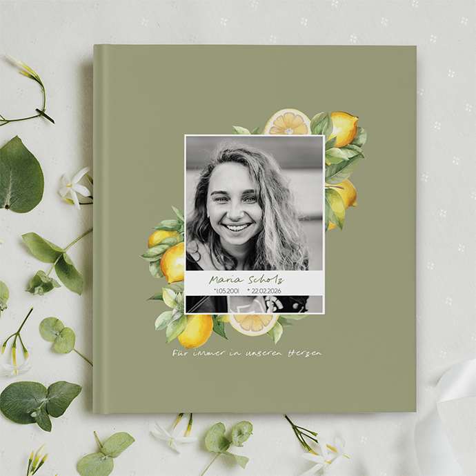 Kondolenzbuch -  Olive & Lemon