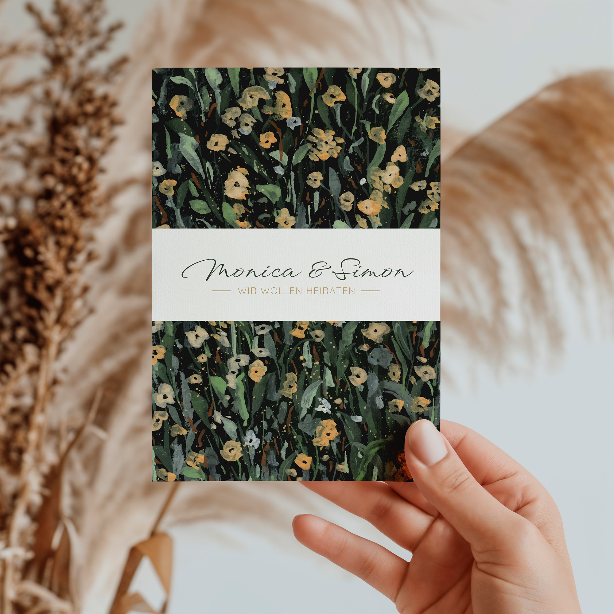 Postkarte DIN A6 im Hochformat - Vintage "la campagna"