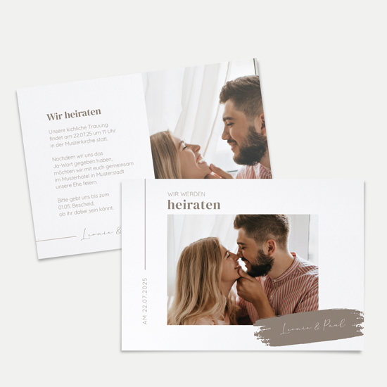 Postkarte DIN A6 im Querformat - Minimalistisch "copenhagen"
