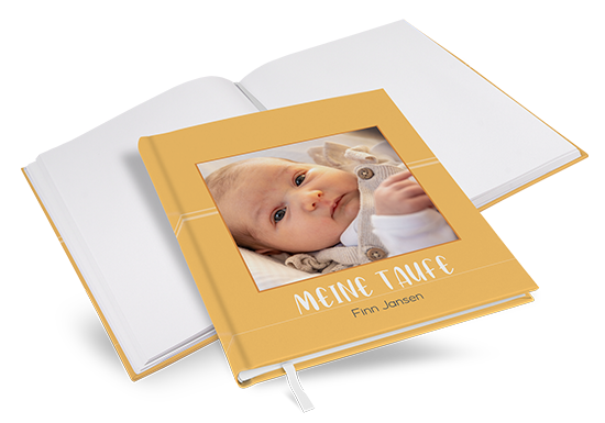 Gästebuch Taufe "Pure Yellow"