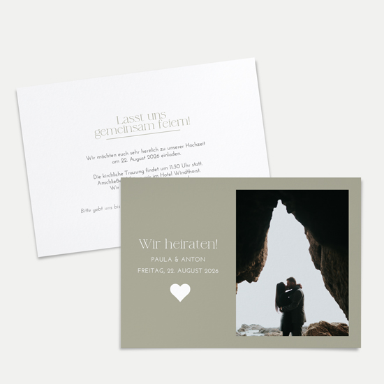 Postkarte DIN A6 im Querformat - Minimalistisch "vienna"
