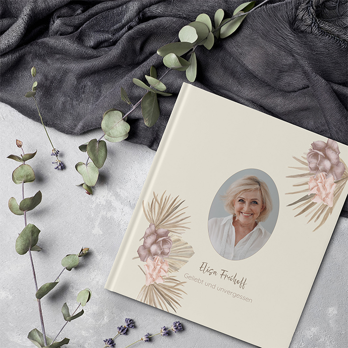 Kondolenzbuch -  Boho "boho minimal"