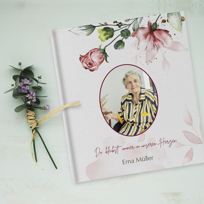 Kondolenzbuch „Blüten der Erinnerung“