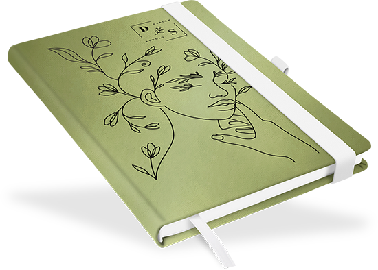 "Pistachio" - DIN A5 mit deinem Umschlagdesign