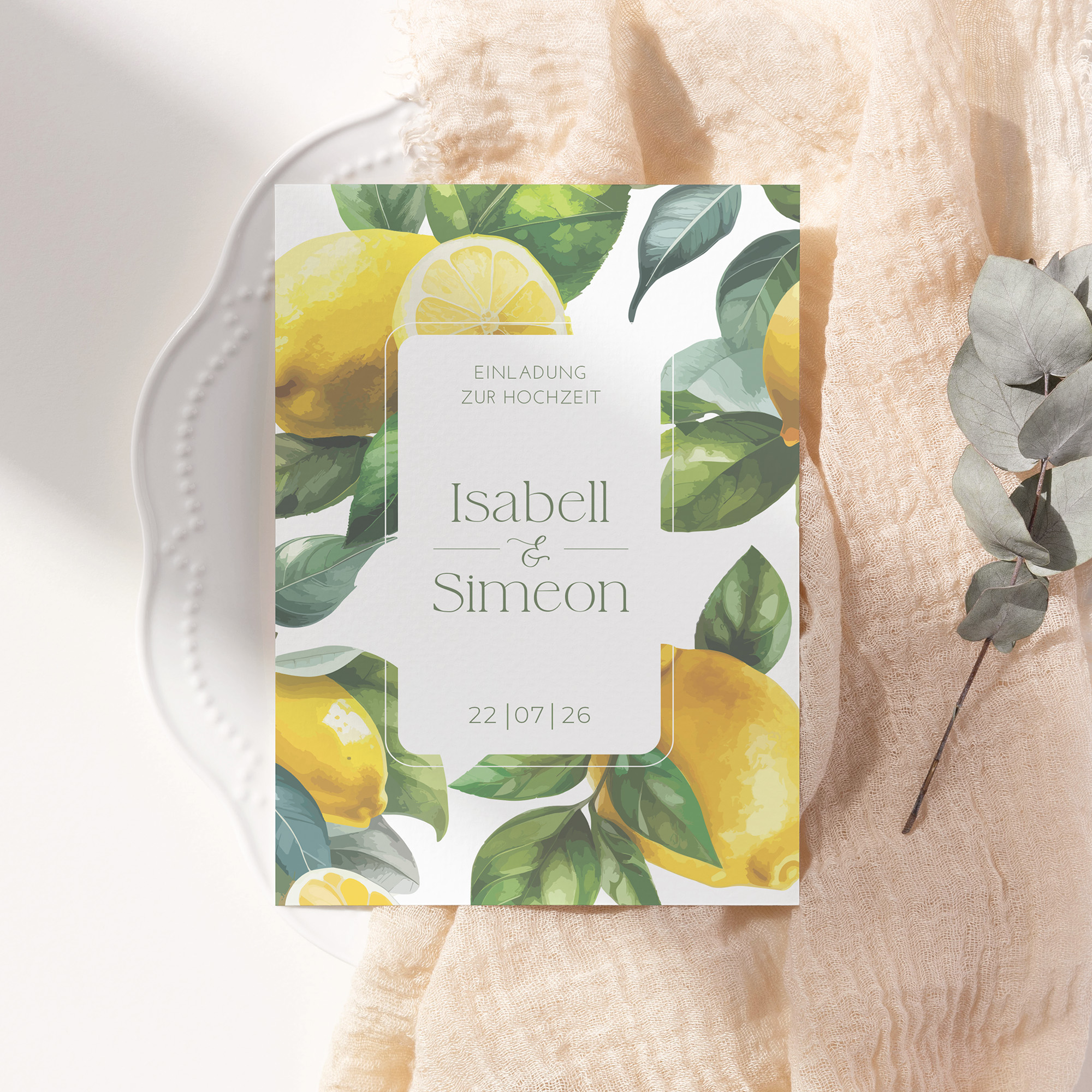 Postkarte DIN A6 im Hochformat - Floral "tuscan bloom"
