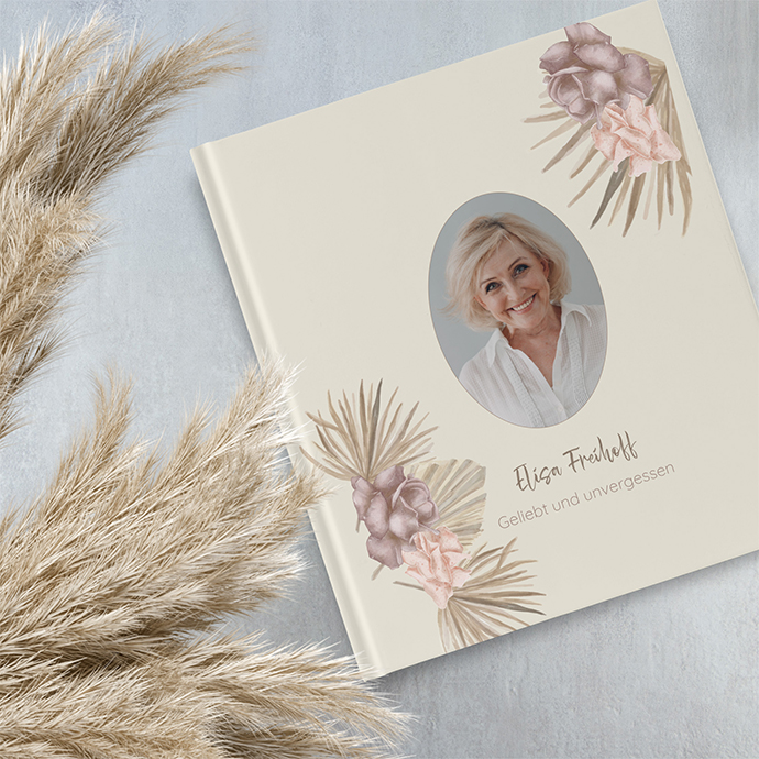 Kondolenzbuch -  Boho "boho minimal"