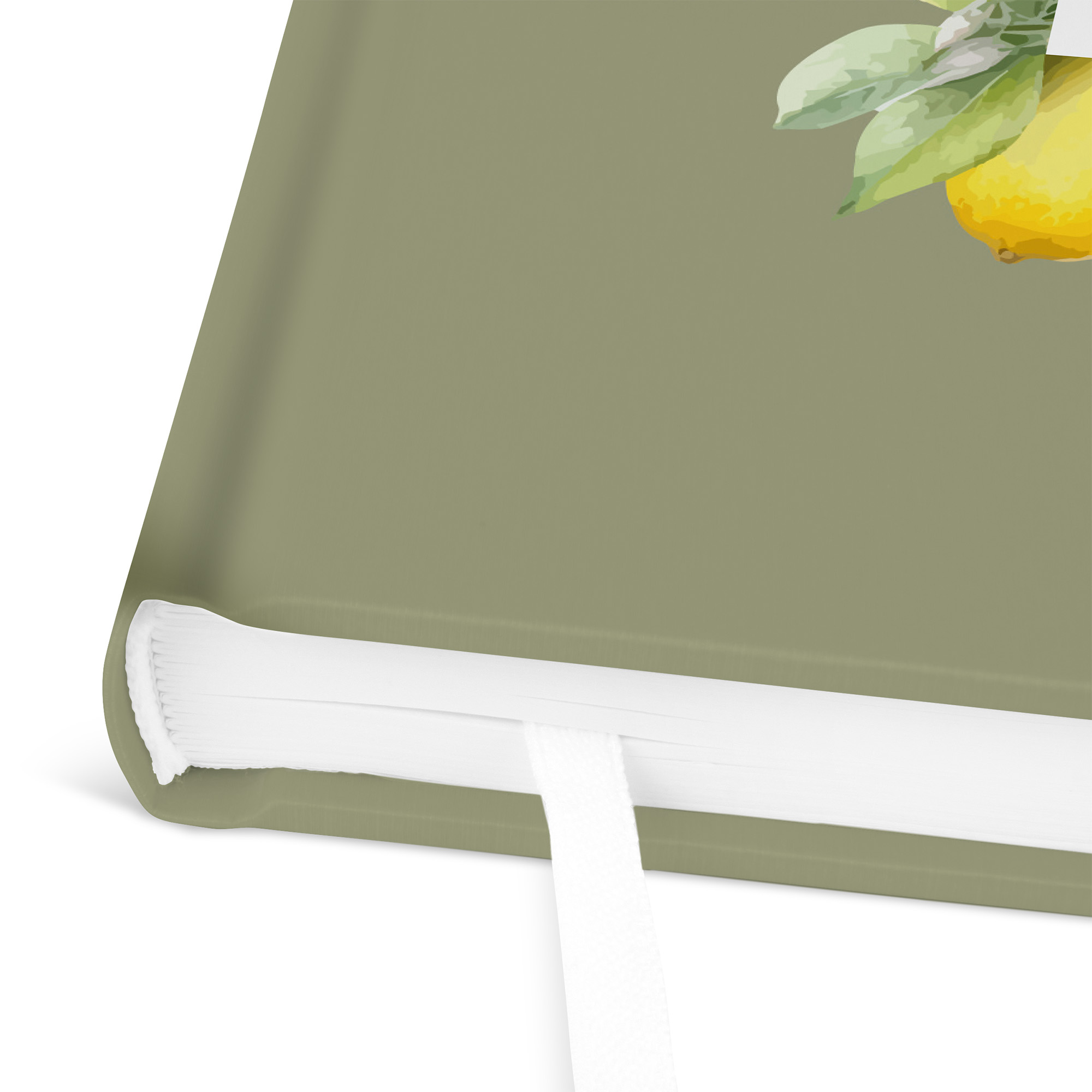 Erinnerungsbuch Hochzeit - Aquarell "Olive & Lemon"