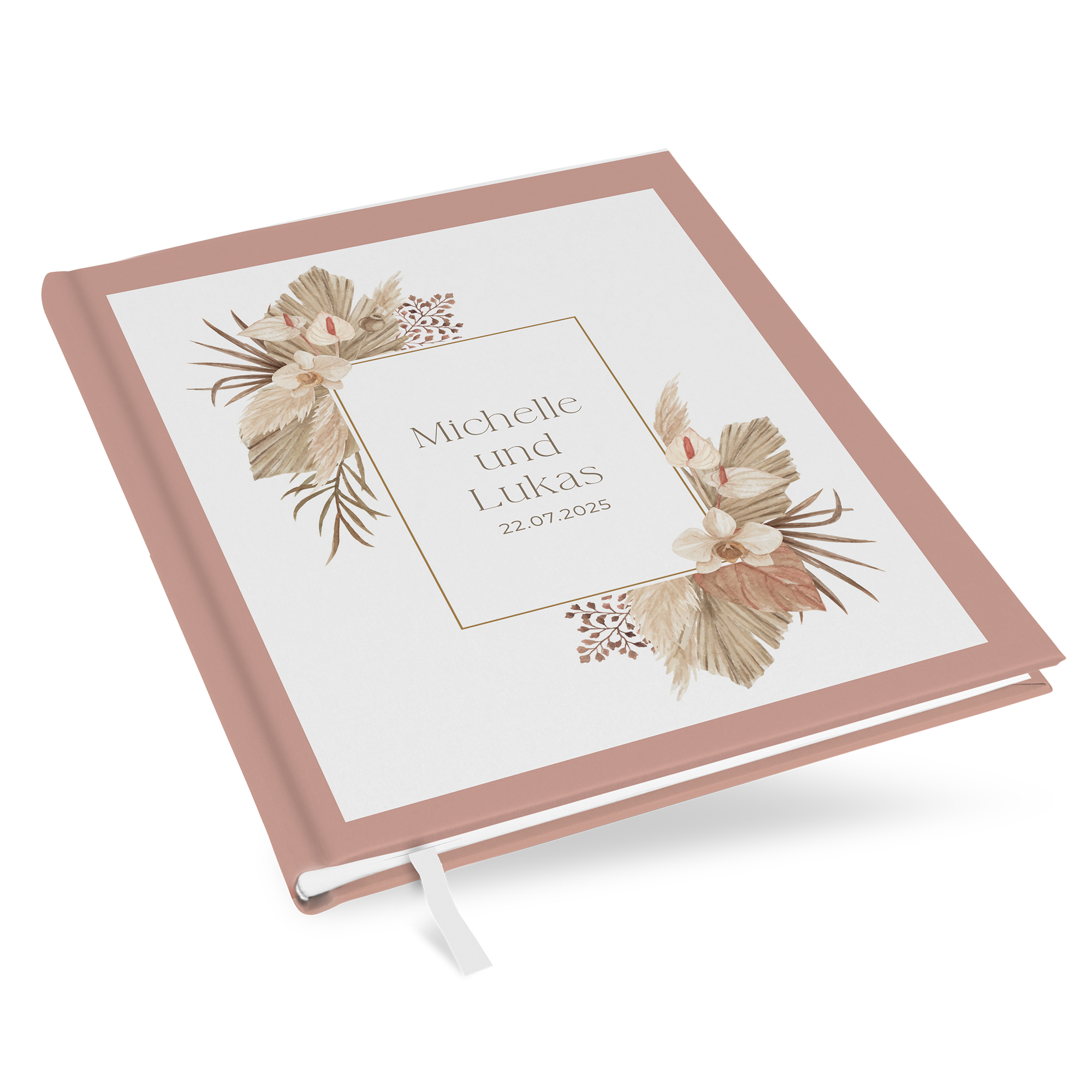 Erinnerungsbuch Hochzeit - Boho "golden haze"