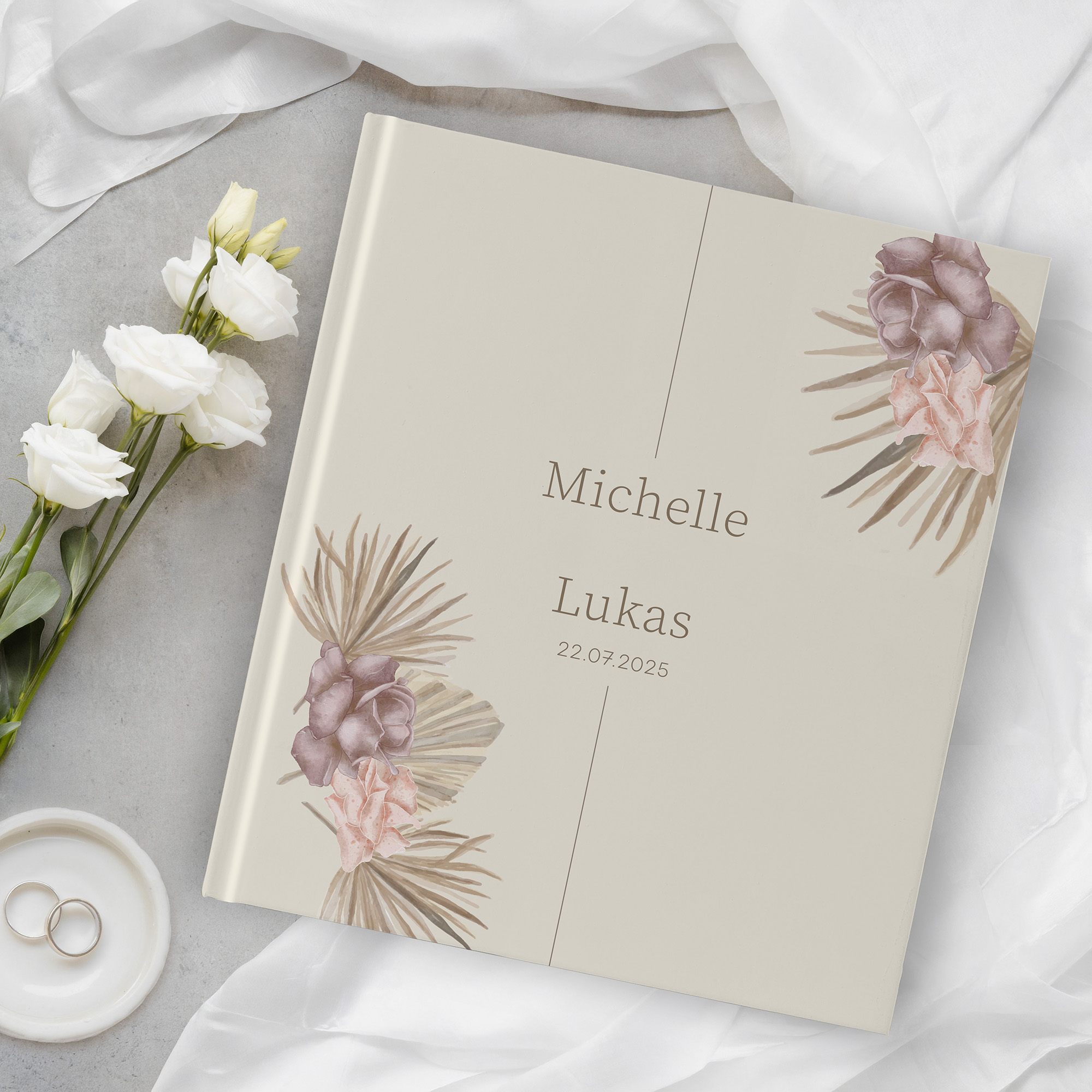 Erinnerungsbuch Hochzeit - Boho "boho minimal"