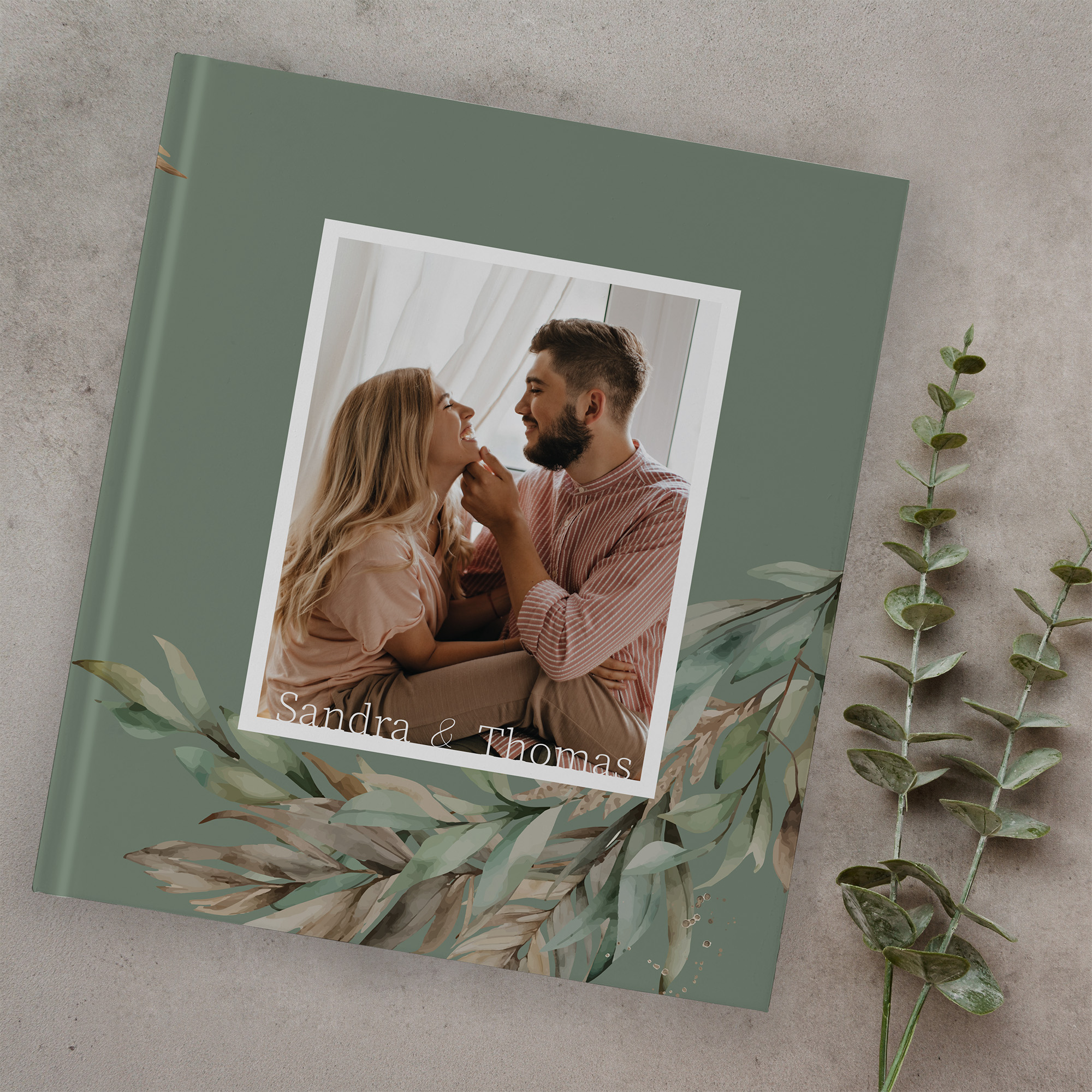 Erinnerungsbuch Hochzeit - Boho "rooted together"