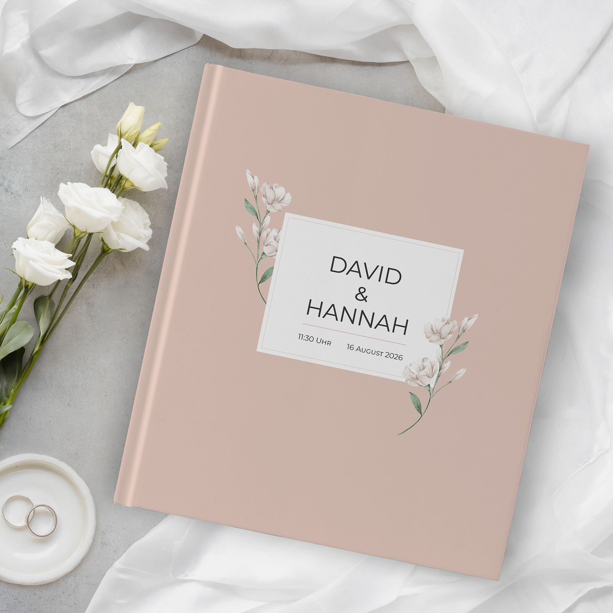 Erinnerungsbuch Hochzeit - Floral "Neutral Florals"