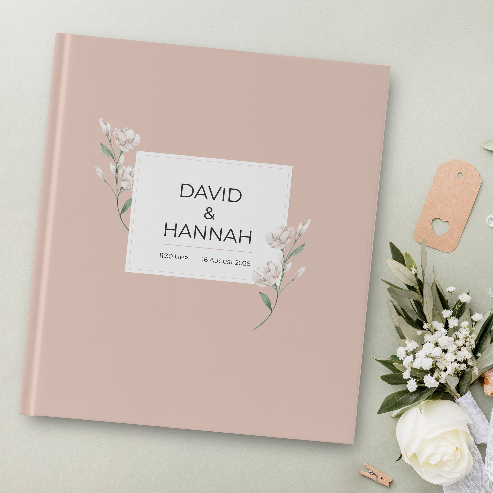 Erinnerungsbuch Hochzeit - Floral "Neutral Florals"