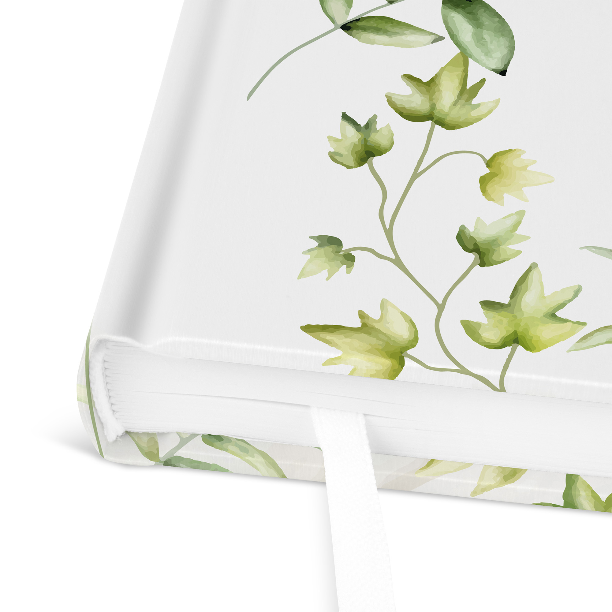 Erinnerungsbuch Hochzeit - Greenery "leaf light"