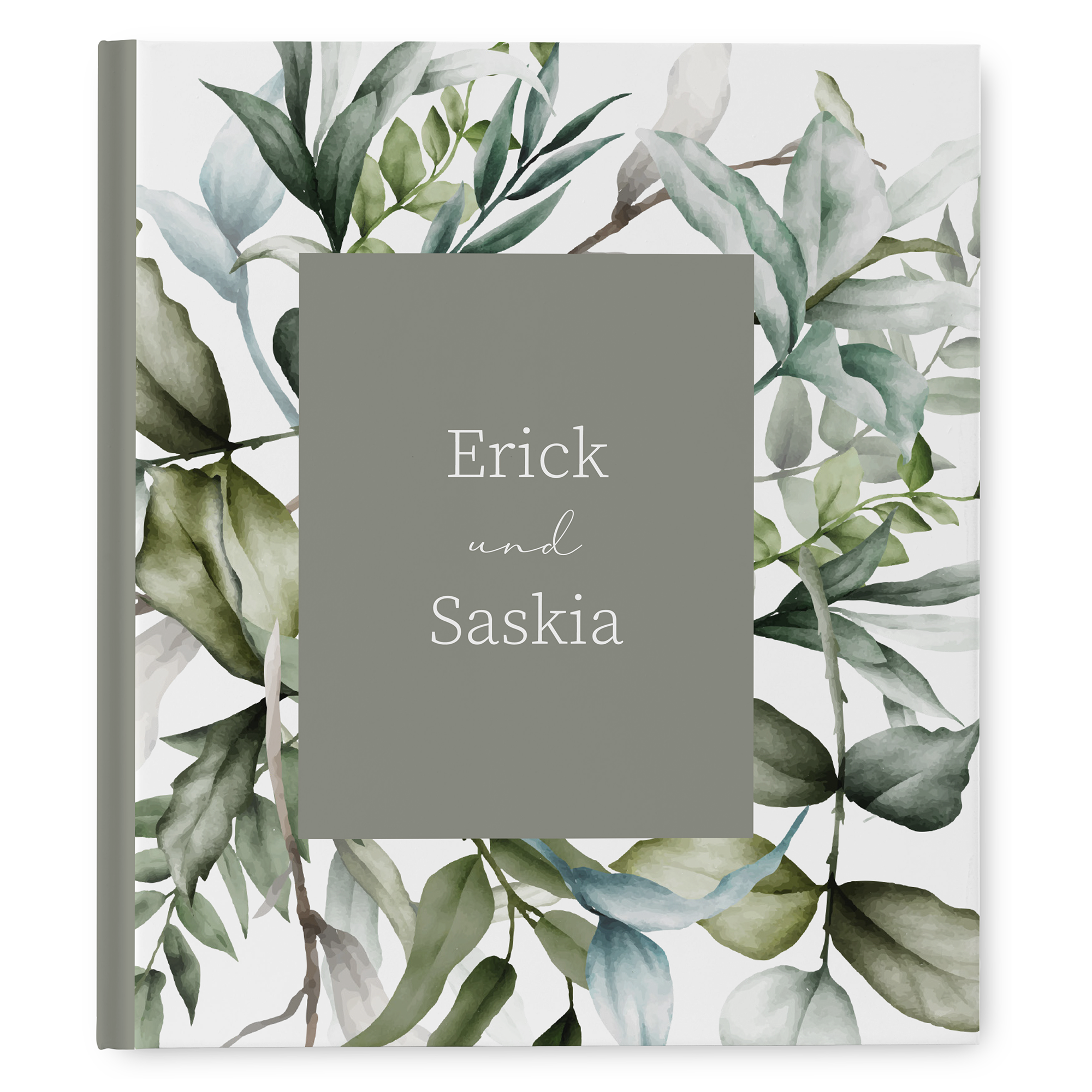 Erinnerungsbuch Hochzeit - Greenery "pure greenery"