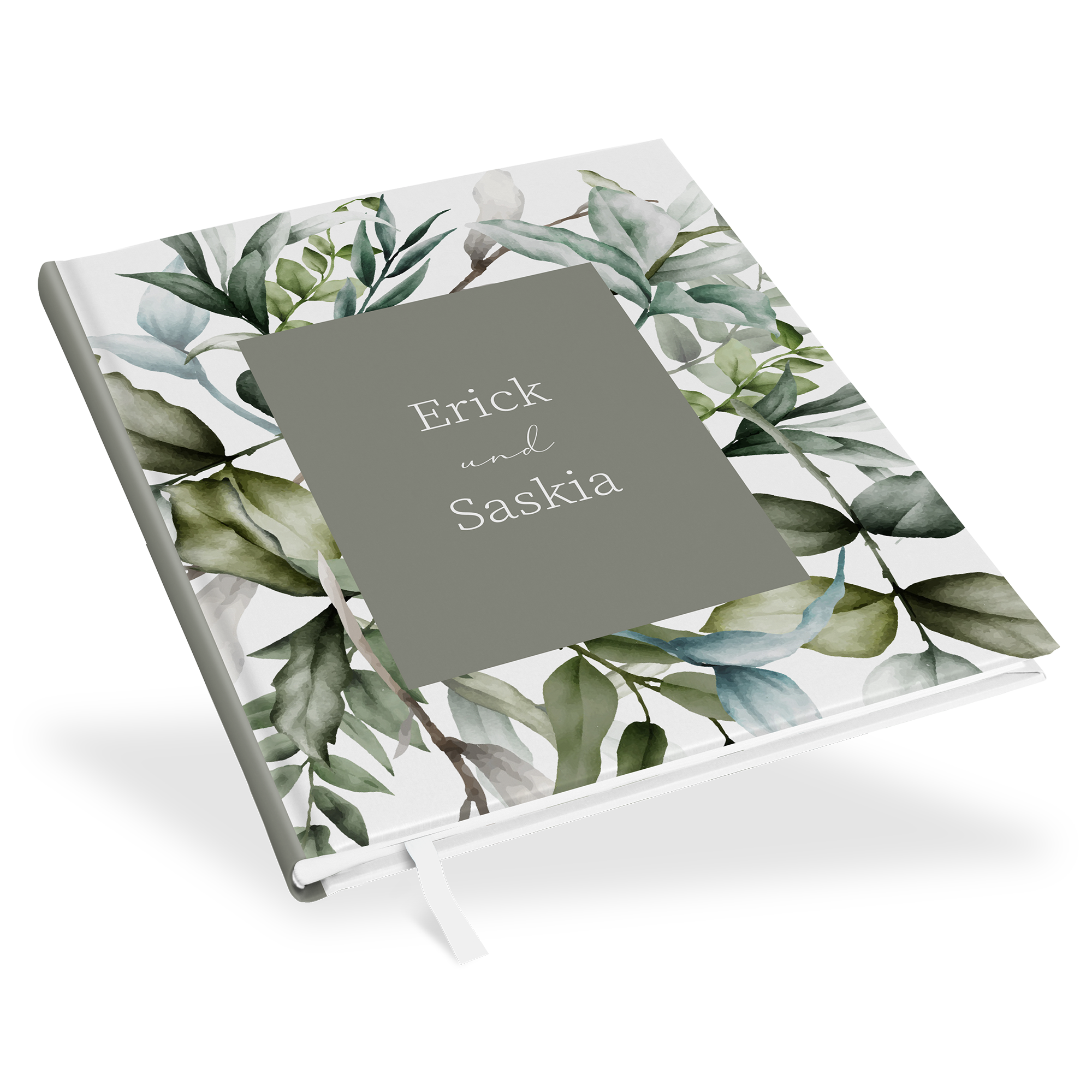 Erinnerungsbuch Hochzeit - Greenery "pure greenery"