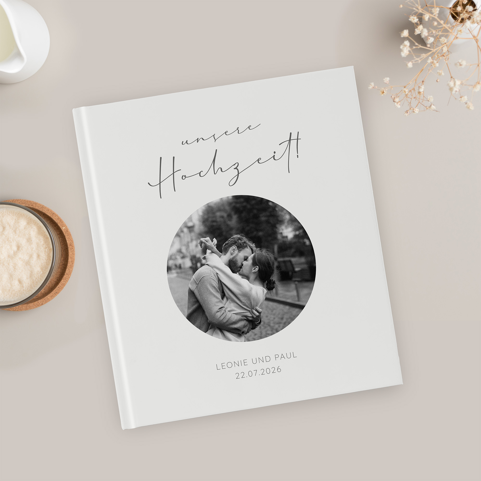 Erinnerungsbuch Hochzeit - Minimalistisch "Paris"