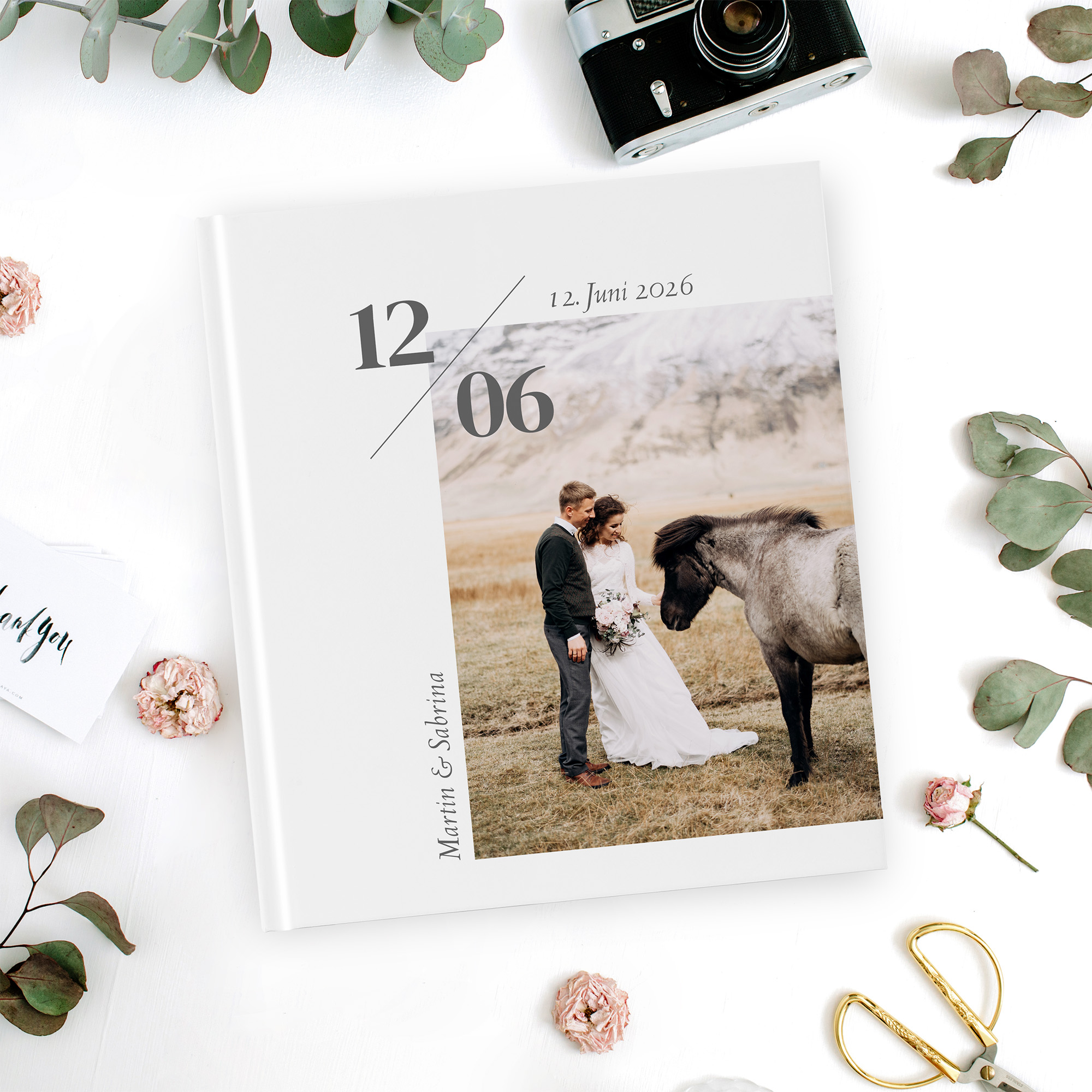 Erinnerungsbuch Hochzeit - Minimalistisch "Helsinki"