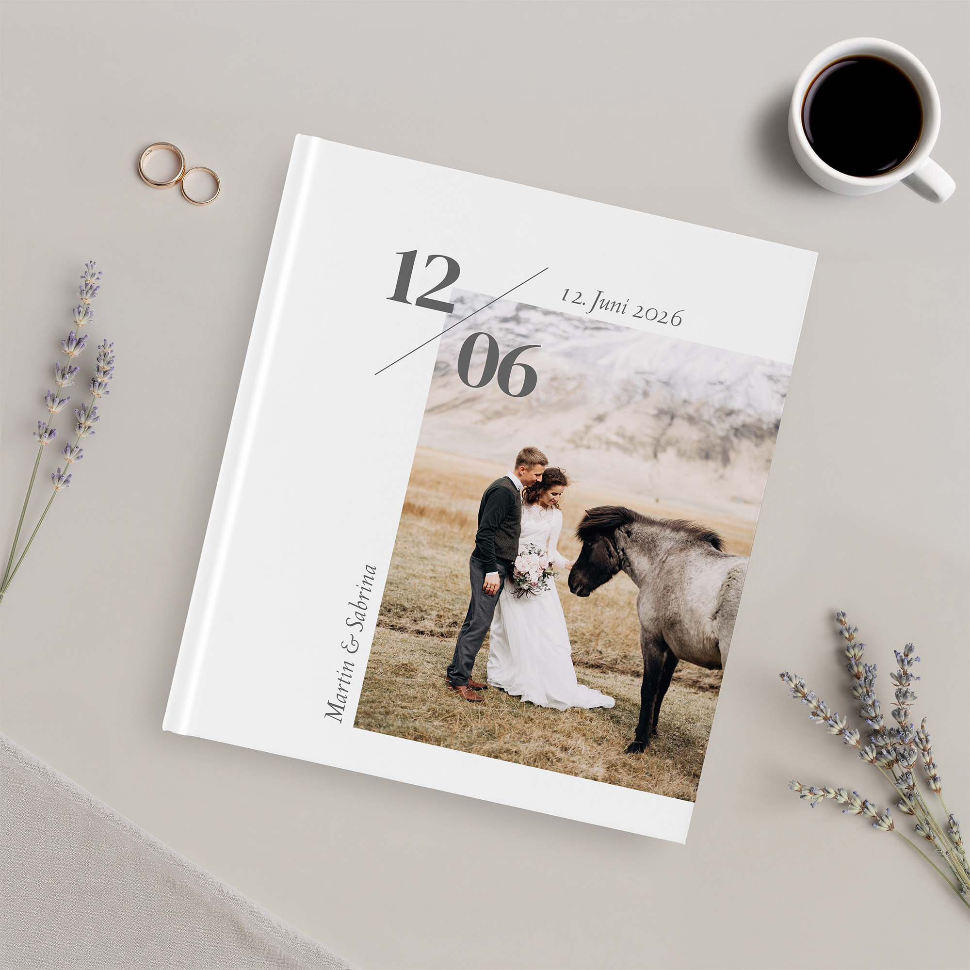 Erinnerungsbuch Hochzeit - Minimalistisch "Helsinki"