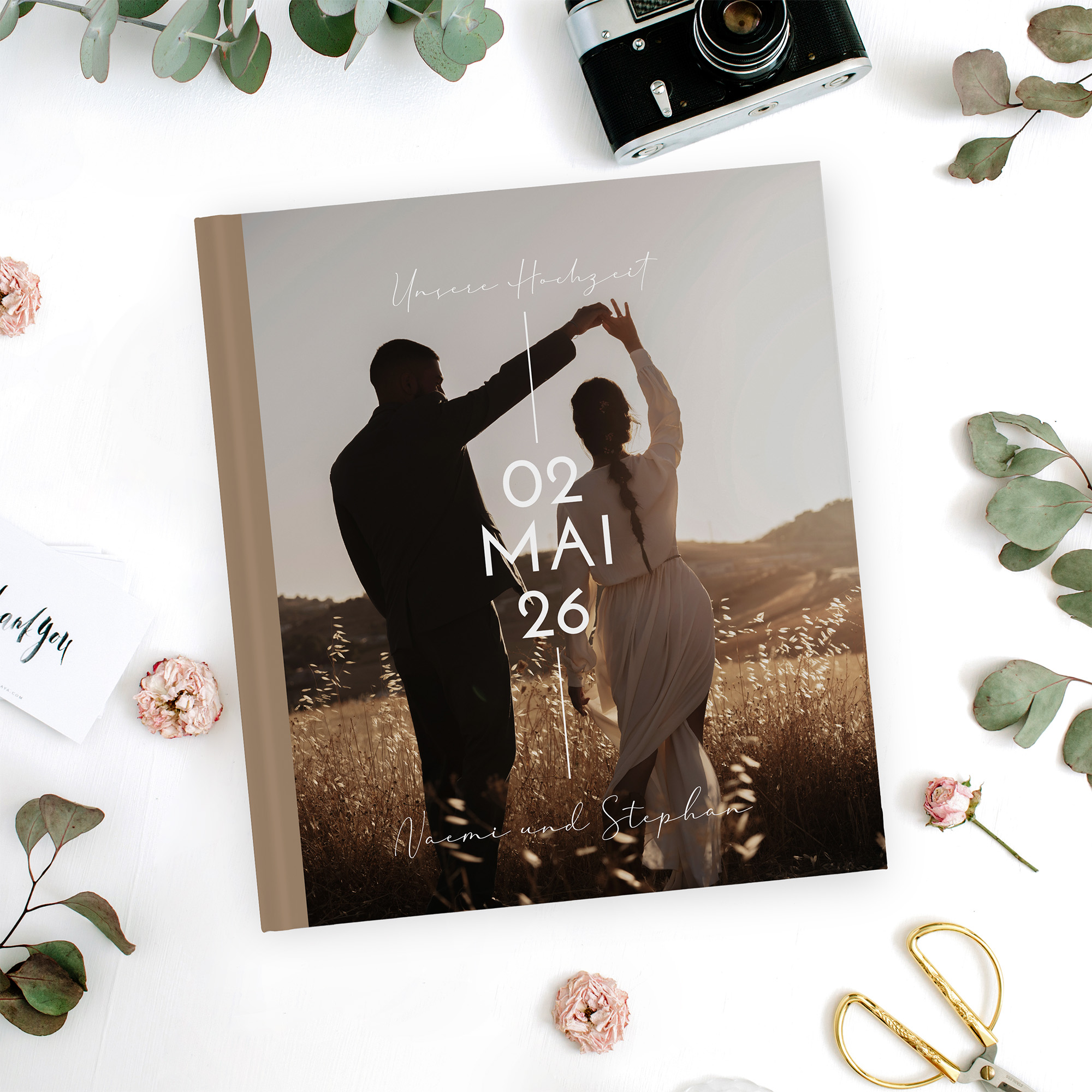 Erinnerungsbuch Hochzeit - Minimalistisch "Still Lines"