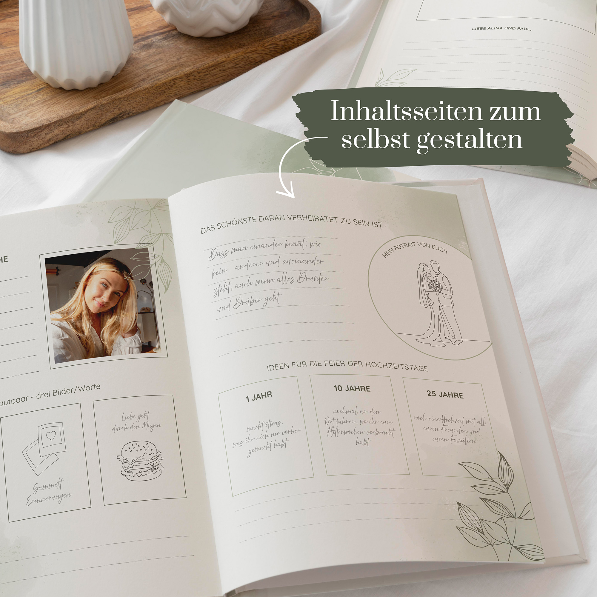 Erinnerungsbuch Hochzeit - Minimalistisch "vienna"