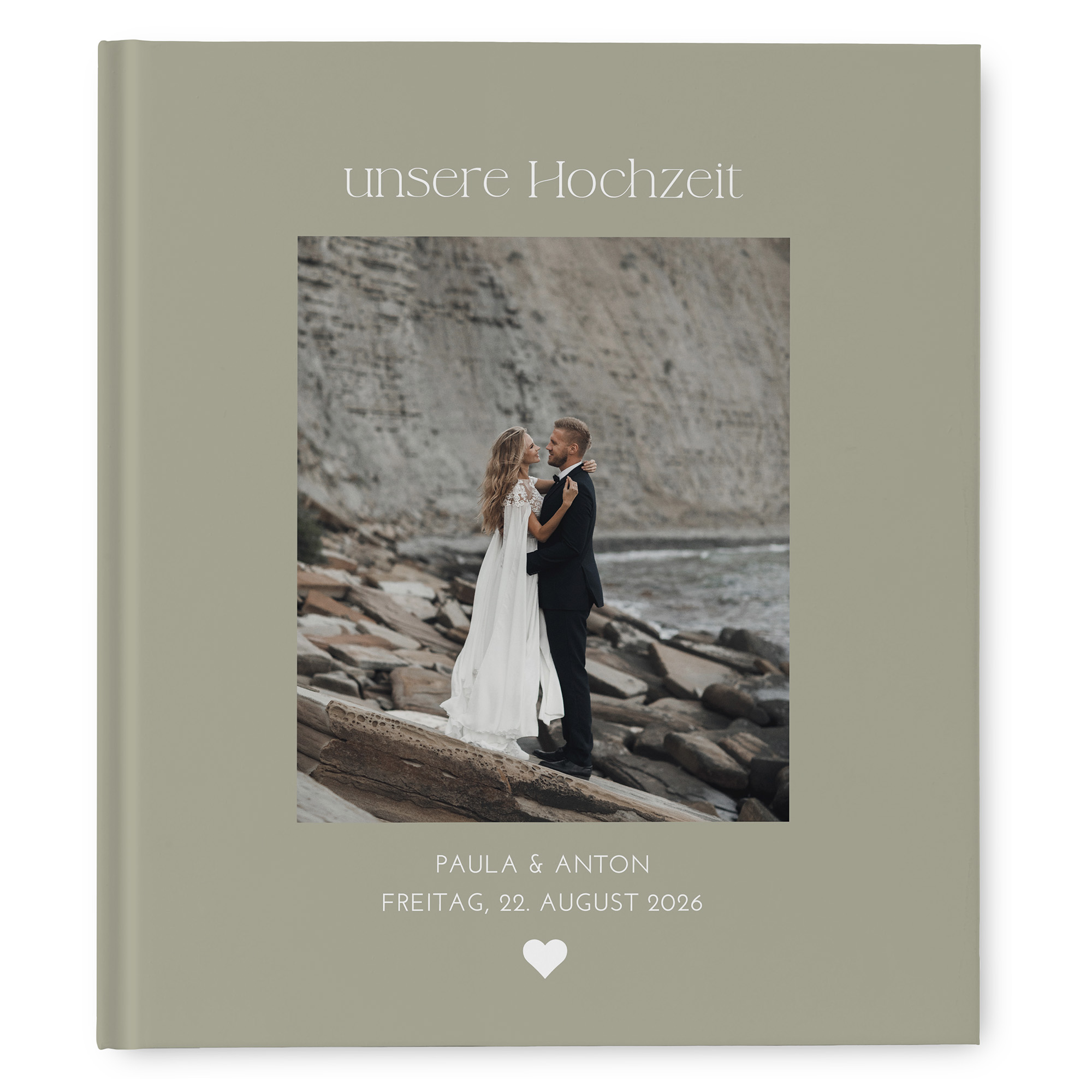 Erinnerungsbuch Hochzeit - Minimalistisch "vienna"