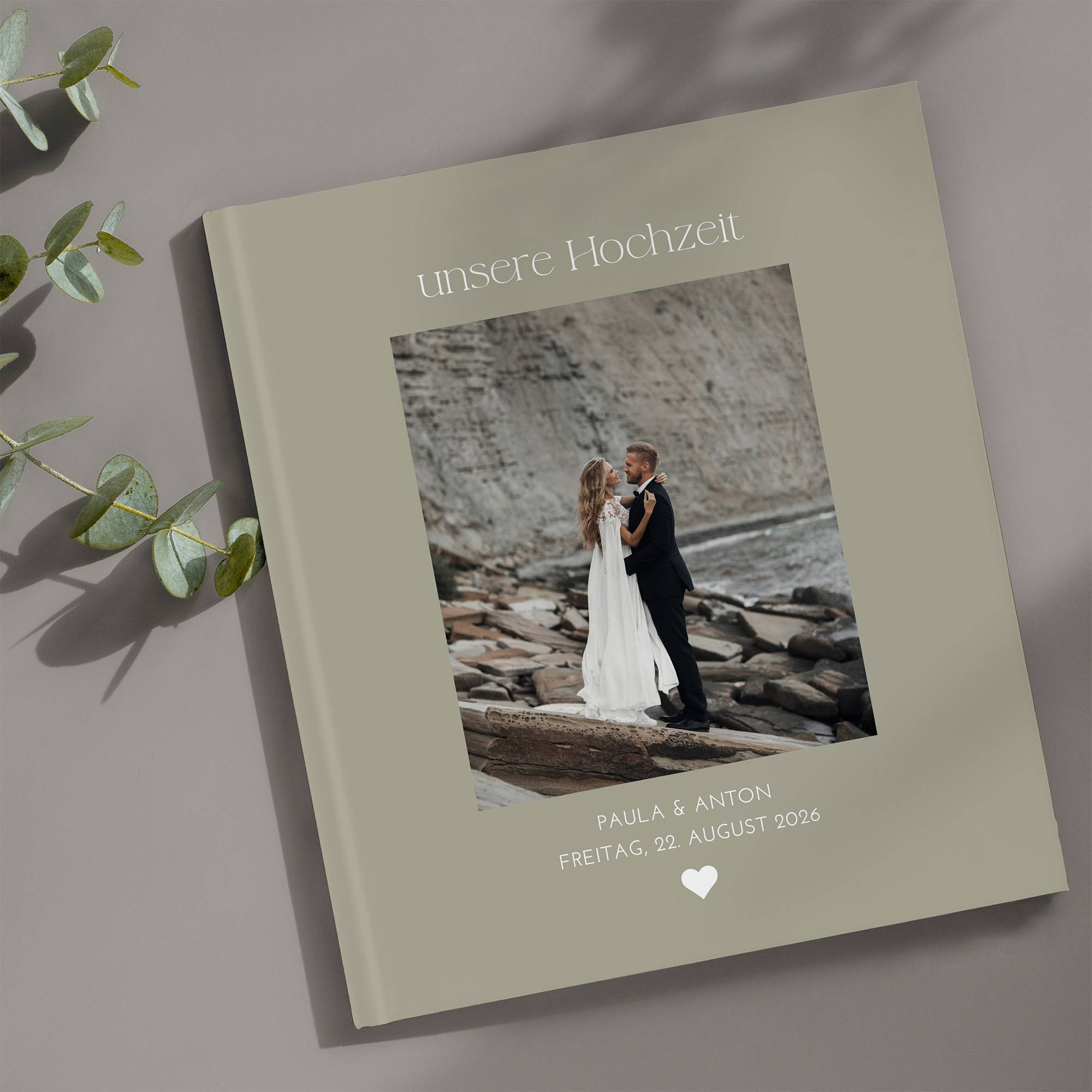 Erinnerungsbuch Hochzeit - Minimalistisch "vienna"