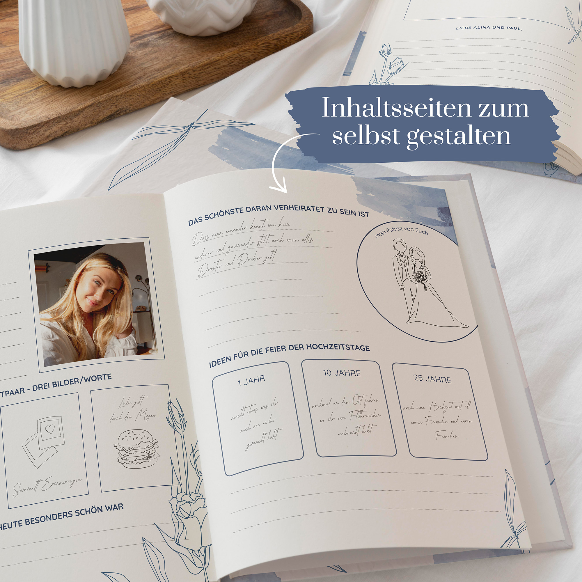 Erinnerungsbuch Hochzeit - Minimalistisch "Kreta"
