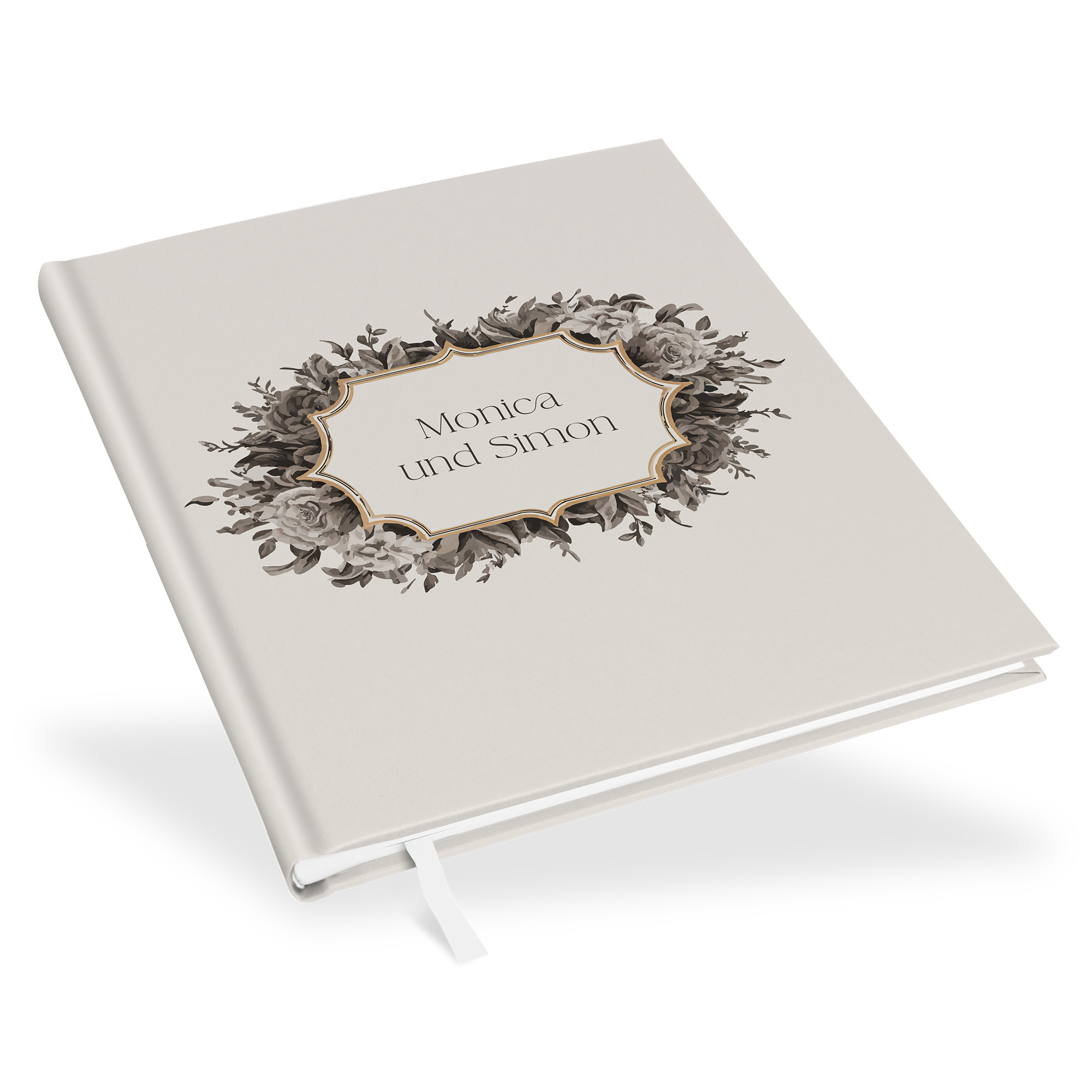 Erinnerungsbuch Hochzeit - Vintage "Barock Frame"
