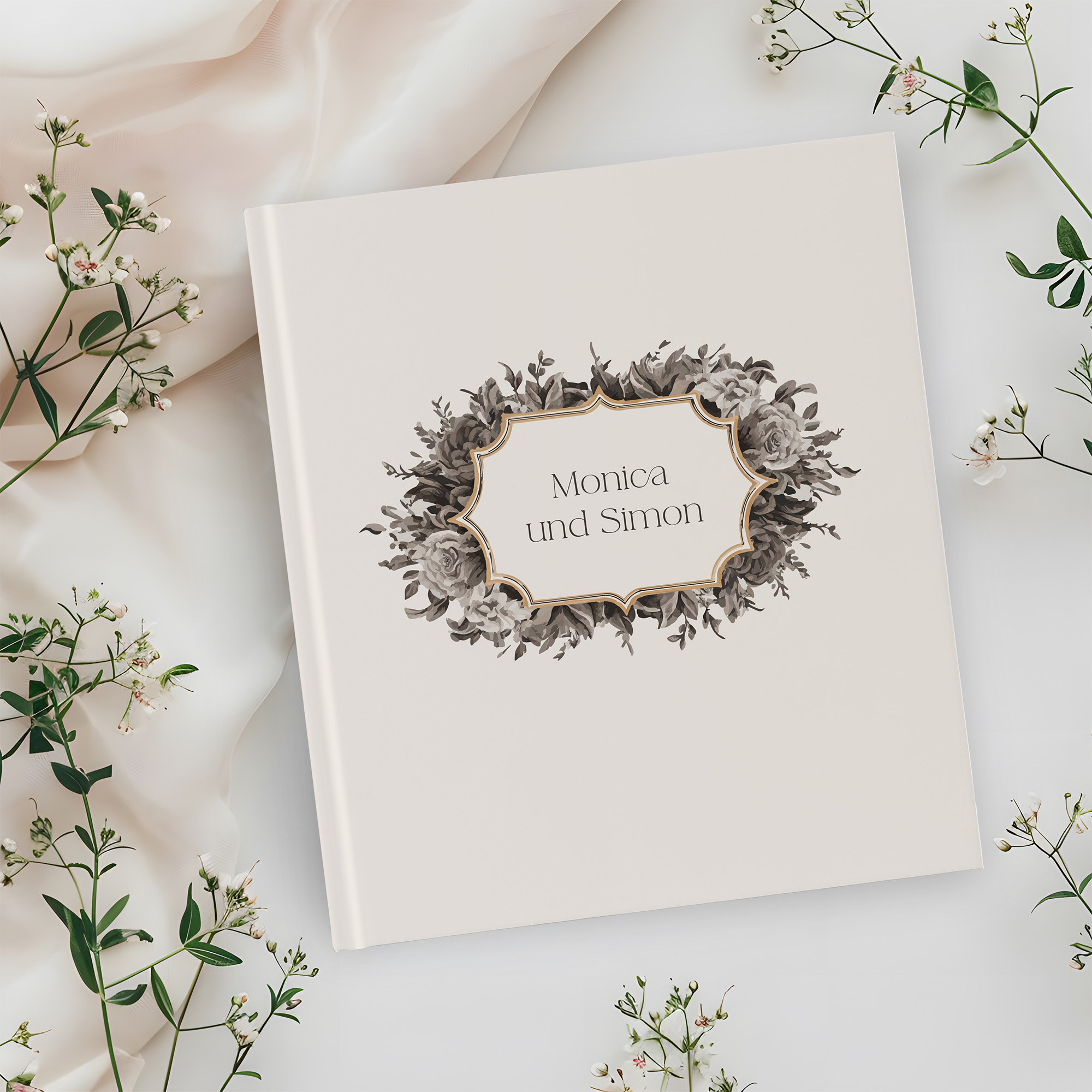 Erinnerungsbuch Hochzeit - Vintage "Barock Frame"