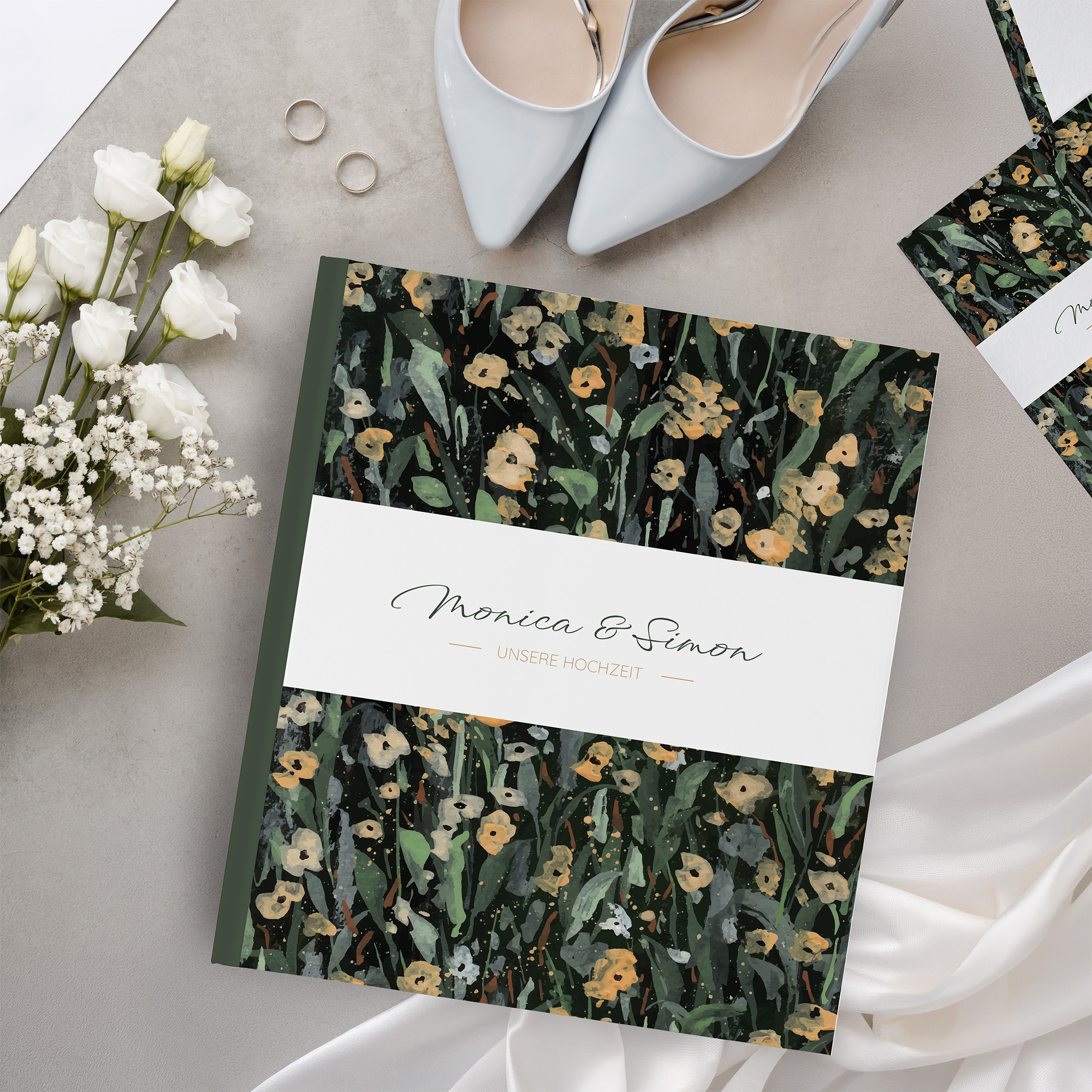 Erinnerungsbuch Hochzeit - Vintage "La Campagne"