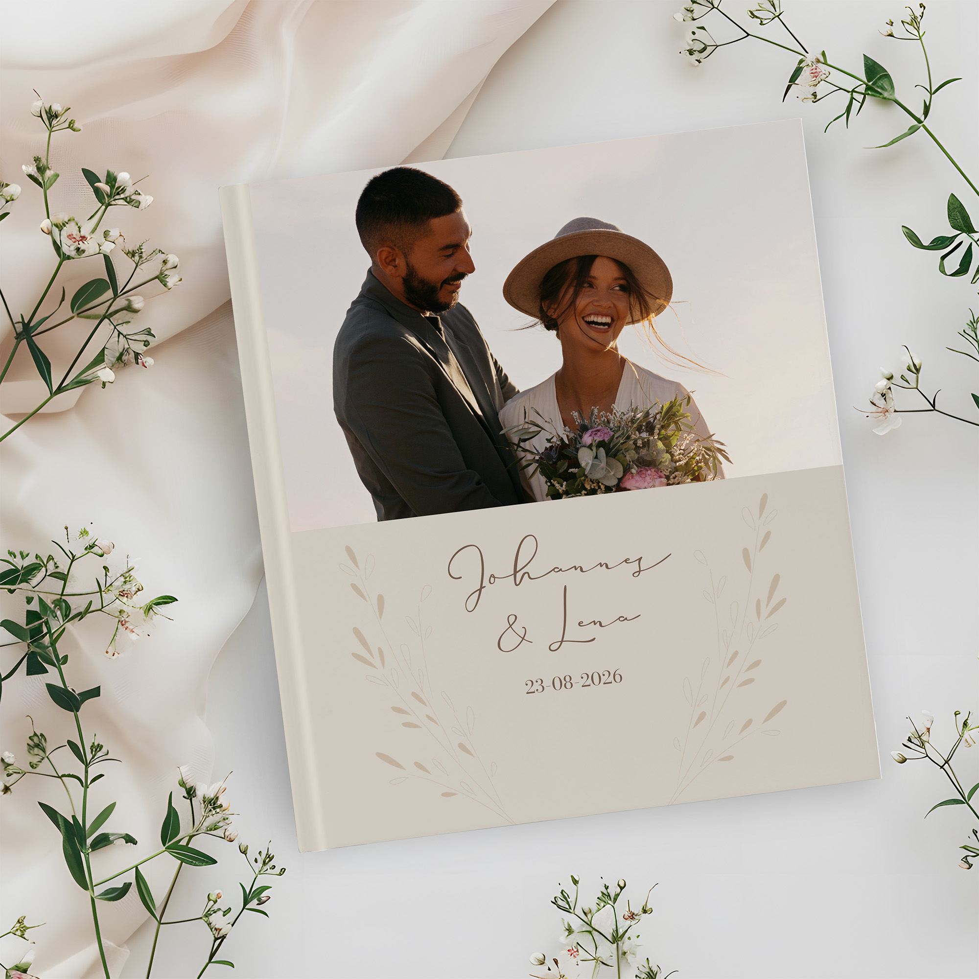 Erinnerungsbuch Hochzeit - Vintage "golden memories"