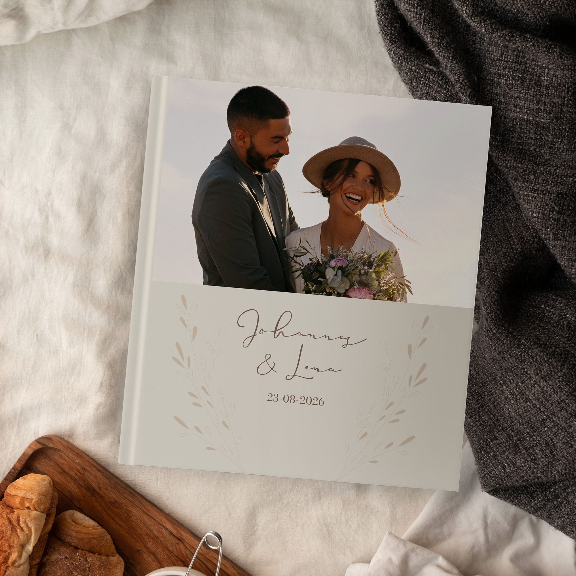 Erinnerungsbuch Hochzeit - Vintage "golden memories"
