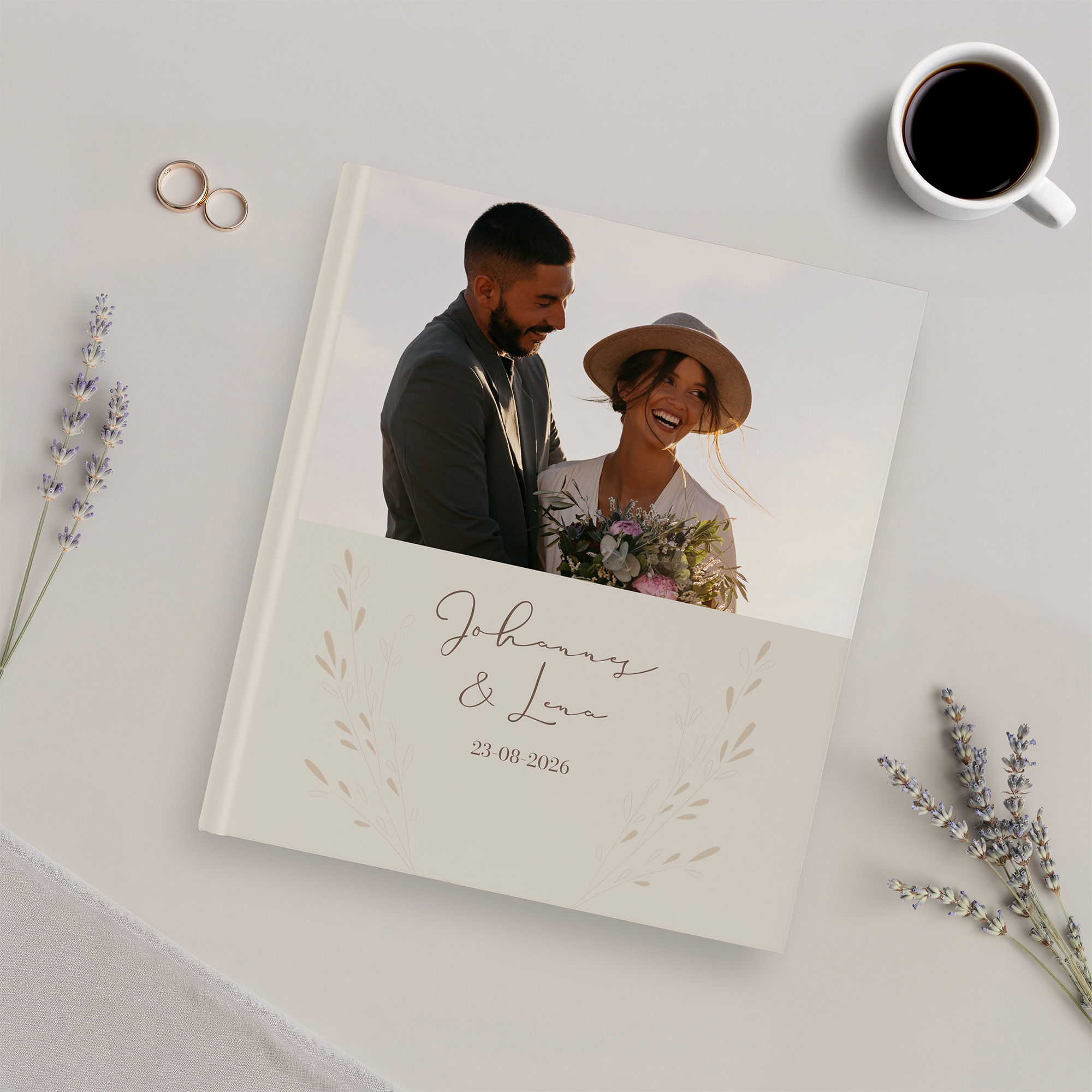 Erinnerungsbuch Hochzeit - Vintage "golden memories"