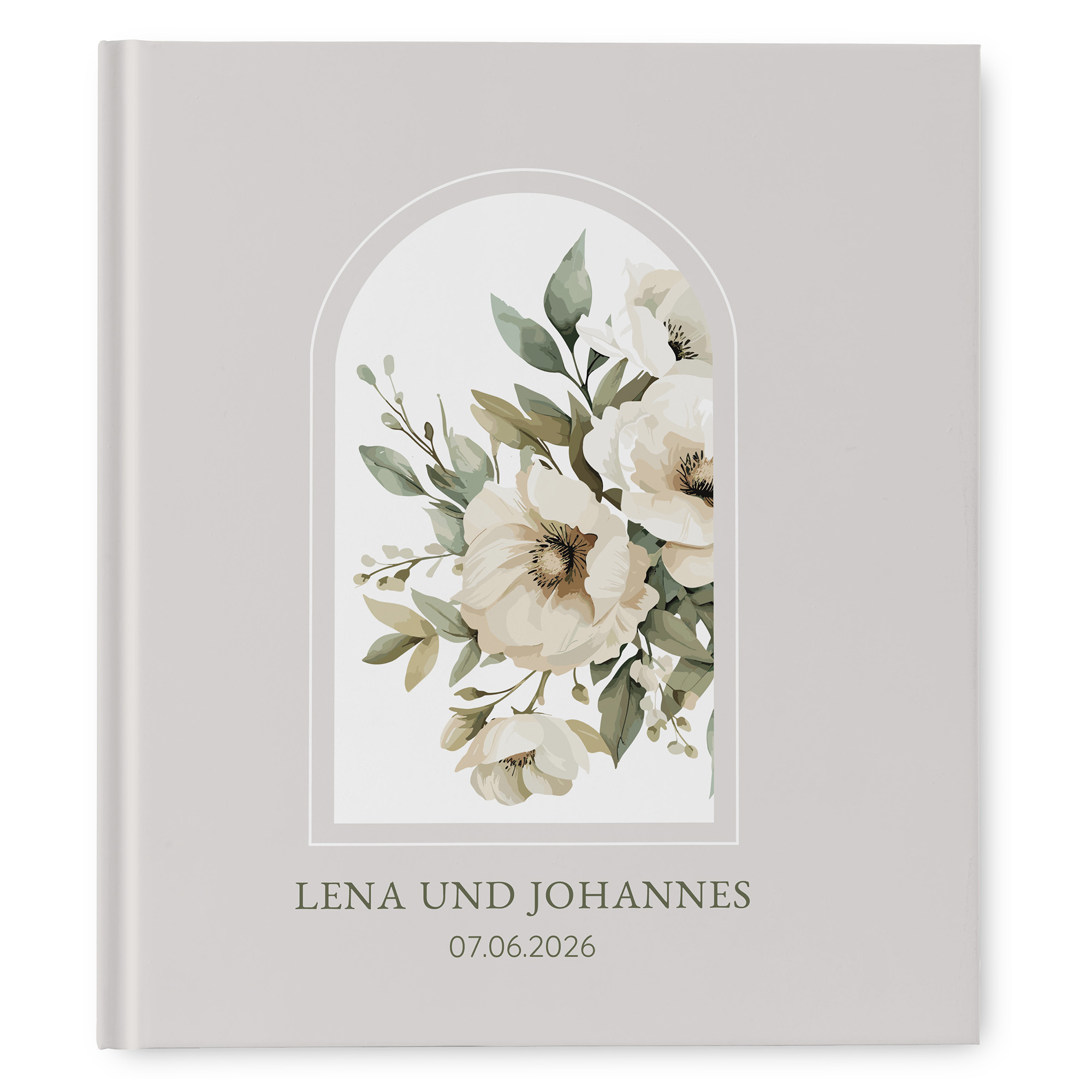 Erinnerungsbuch Hochzeit - Vintage "ivory garden"