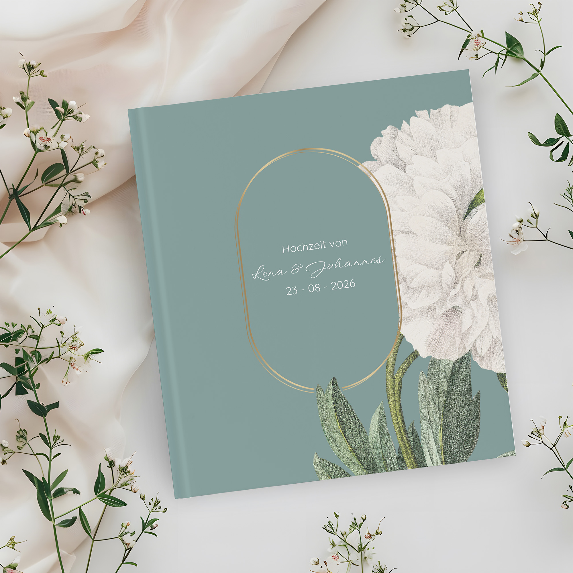 Erinnerungsbuch Hochzeit - Vintage "floral epoque"