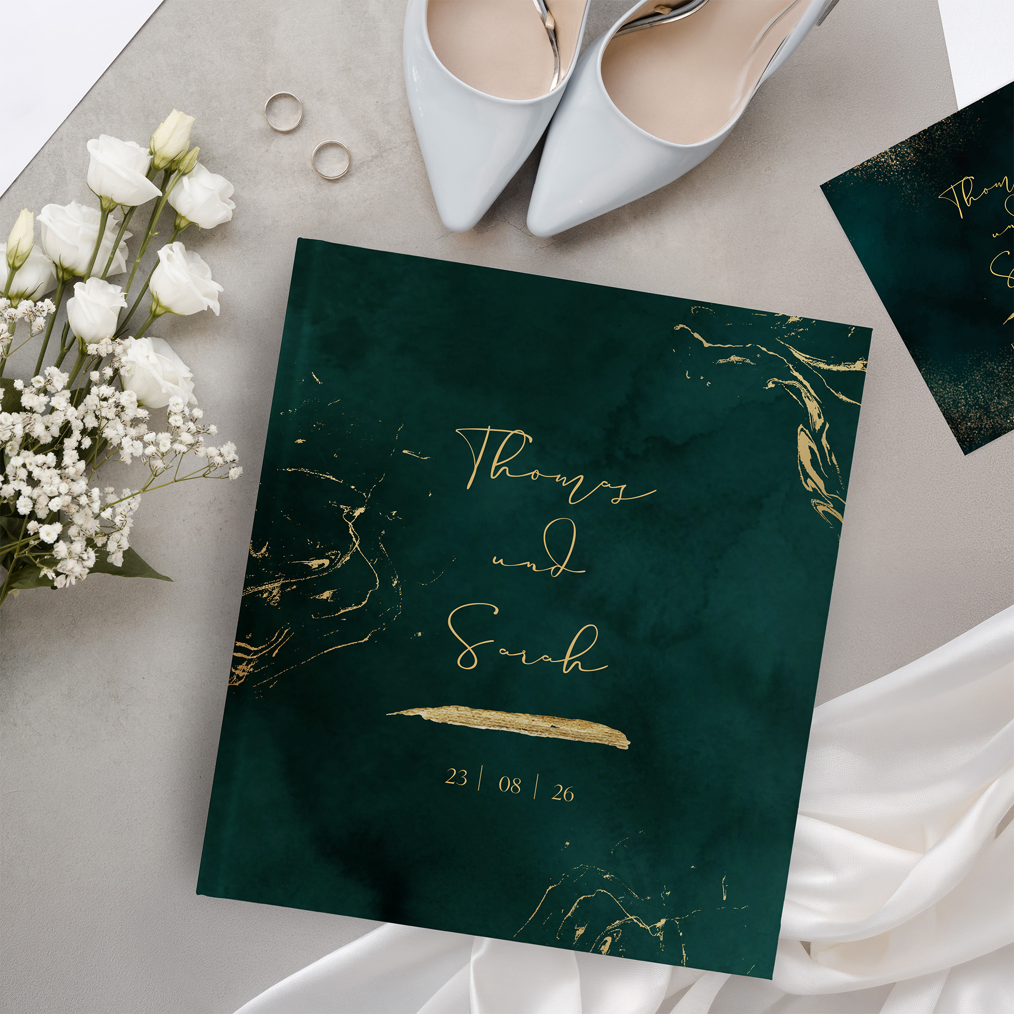 Erinnerungsbuch Hochzeit - Vintage "velvet night"