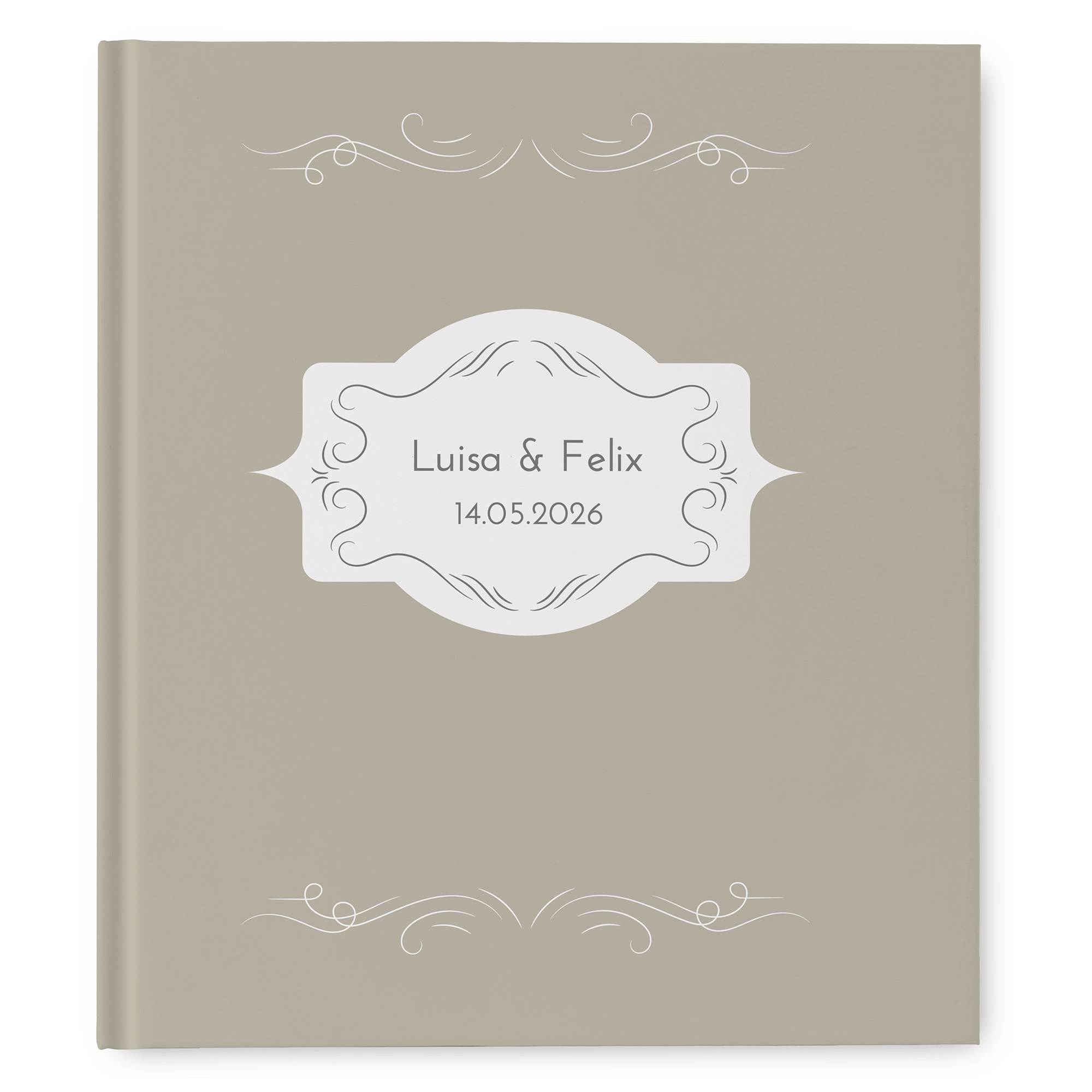 Erinnerungsbuch Hochzeit - Vintage "antique peony"