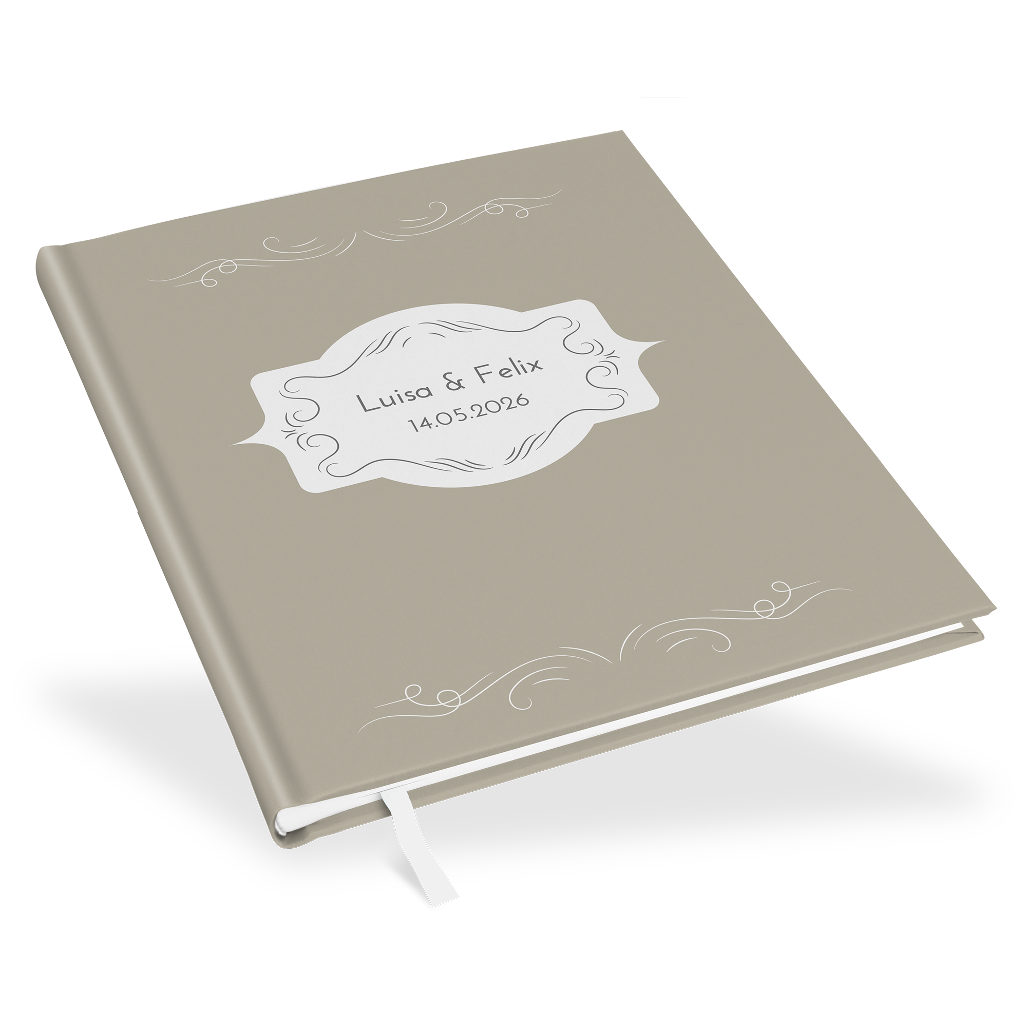 Erinnerungsbuch Hochzeit - Vintage "antique peony"