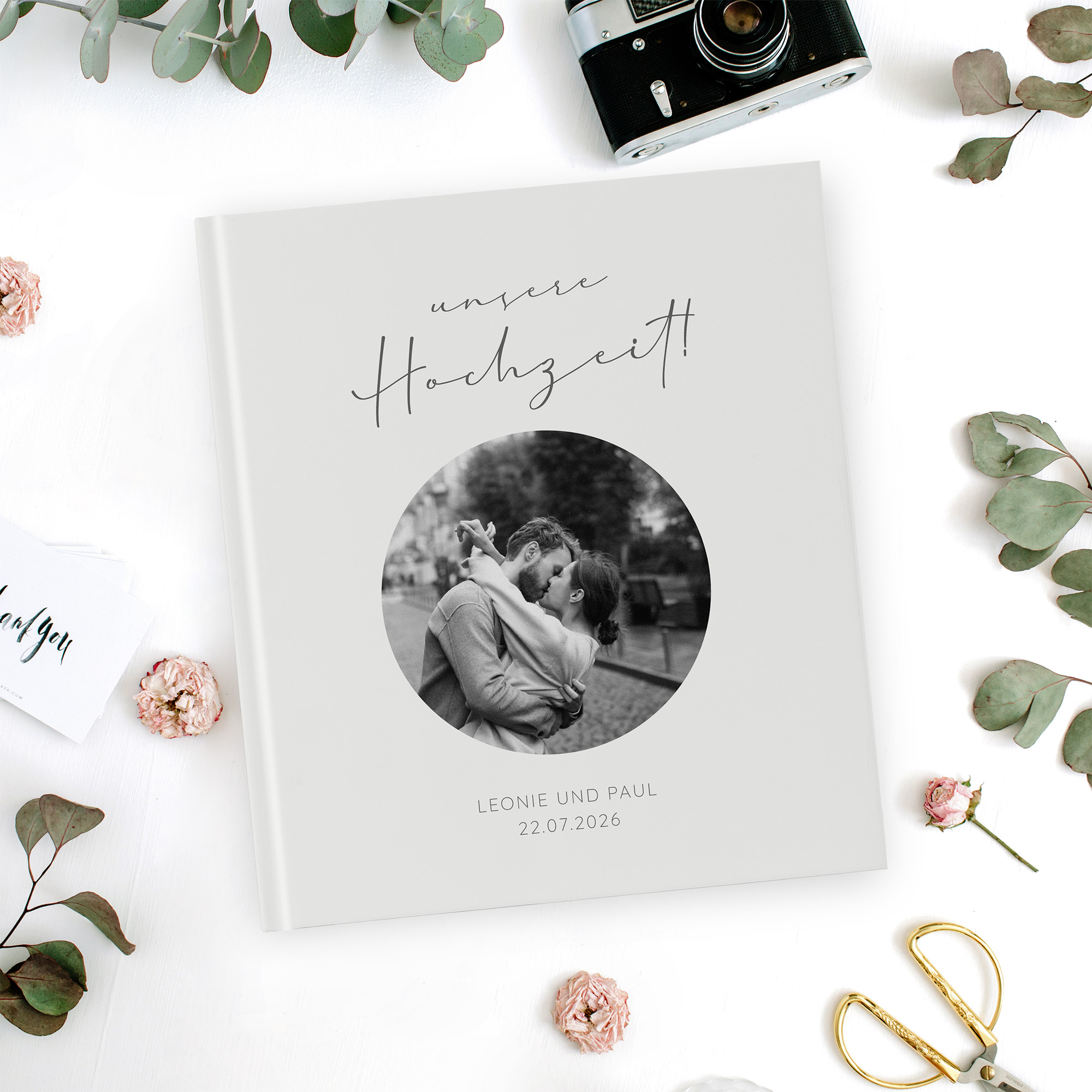 Gästebuch Hochzeit - Minimalistisch "Paris"