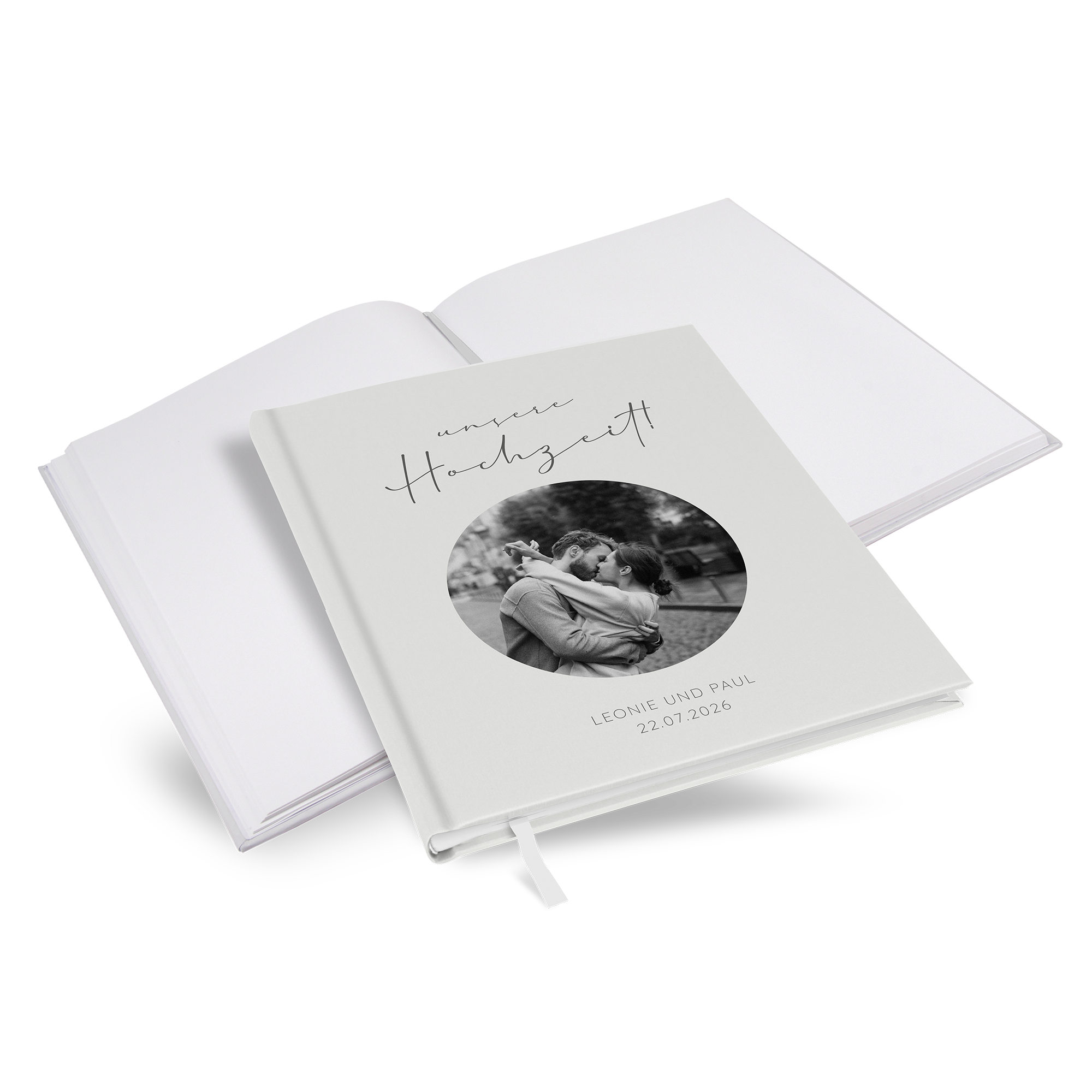 Gästebuch Hochzeit - Minimalistisch "Paris"