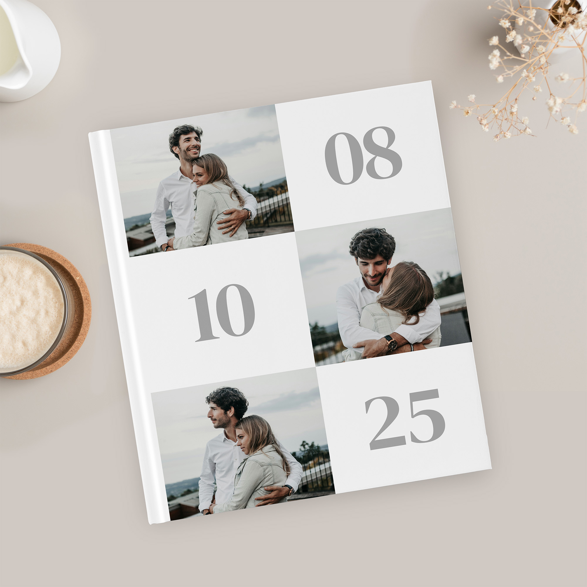 Gästebuch Hochzeit - Minimalistisch "Oslo"