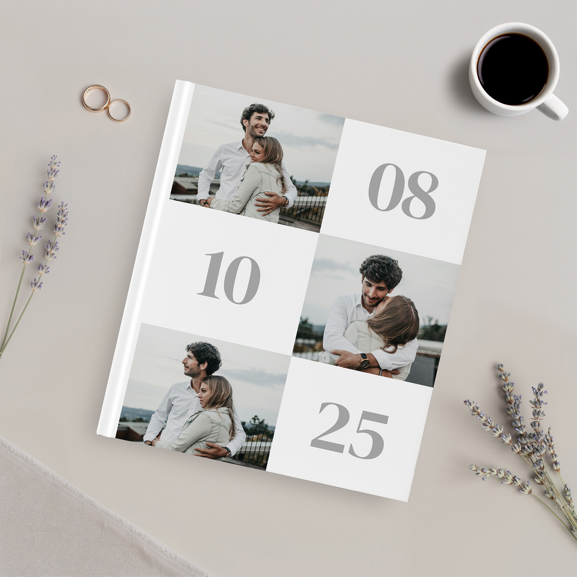 Gästebuch Hochzeit - Minimalistisch "Oslo"