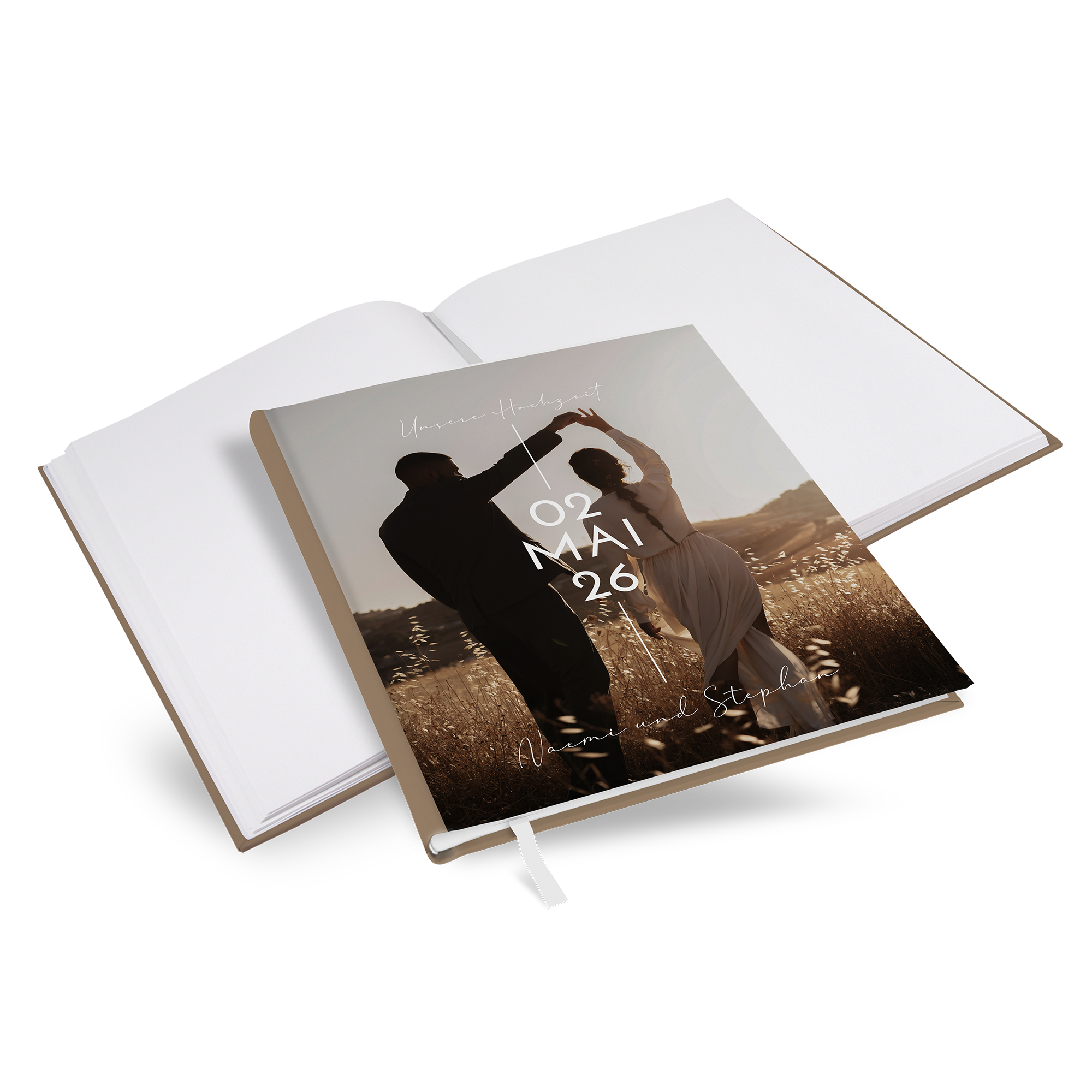 Gästebuch Hochzeit - Minimalistisch "Still Lines"
