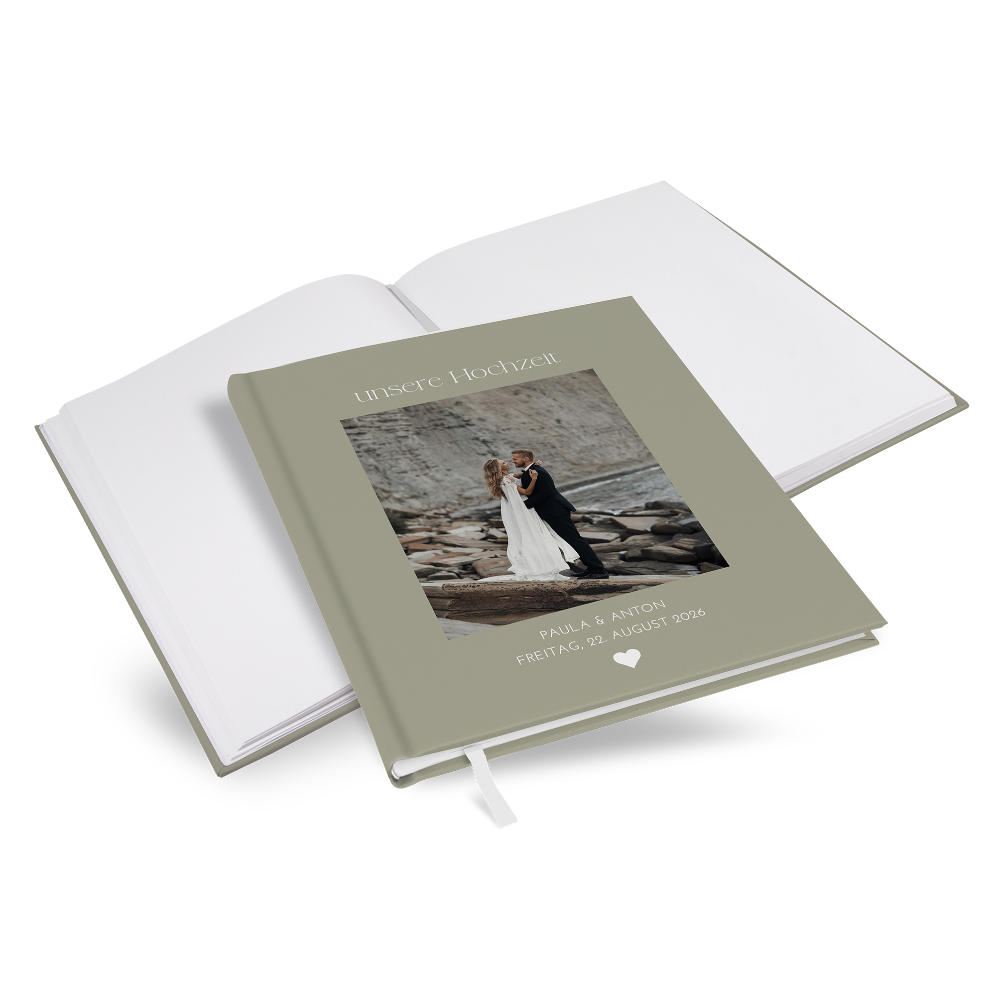 Gästebuch Hochzeit - Minimalistisch "Vienna"