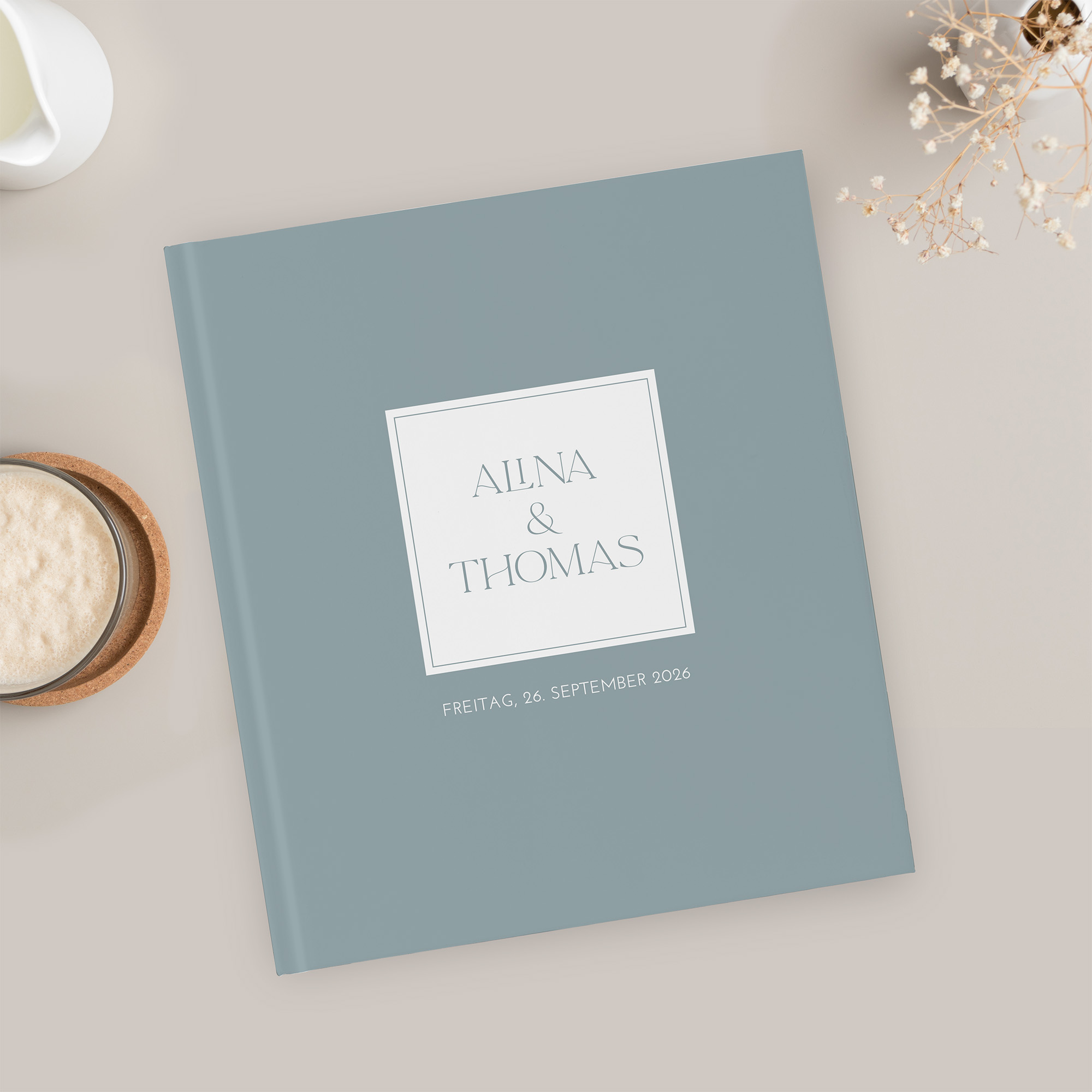 Gästebuch Hochzeit - Minimalistisch "Nordic Shore"
