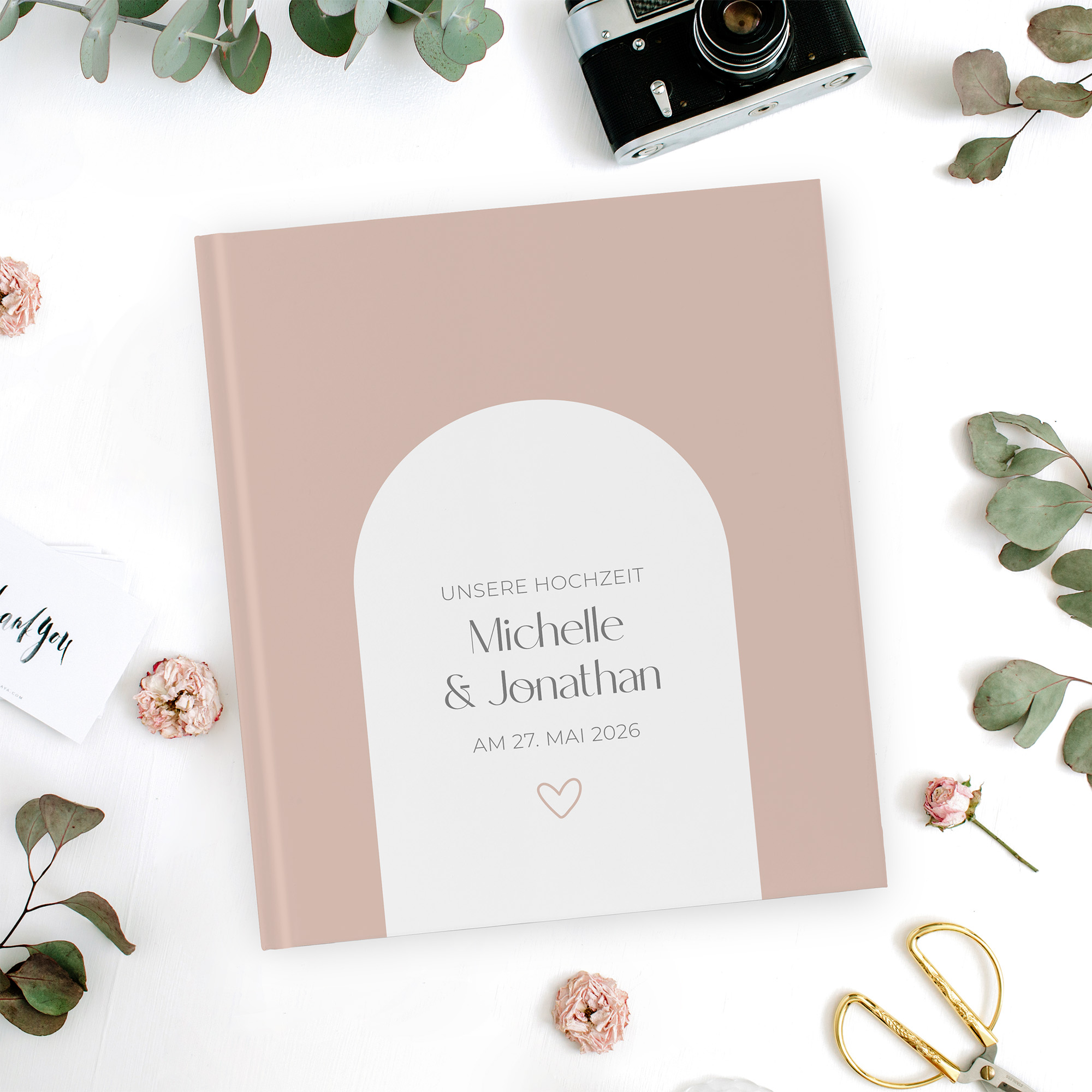 Gästebuch Hochzeit - Minimalistisch "Lille"