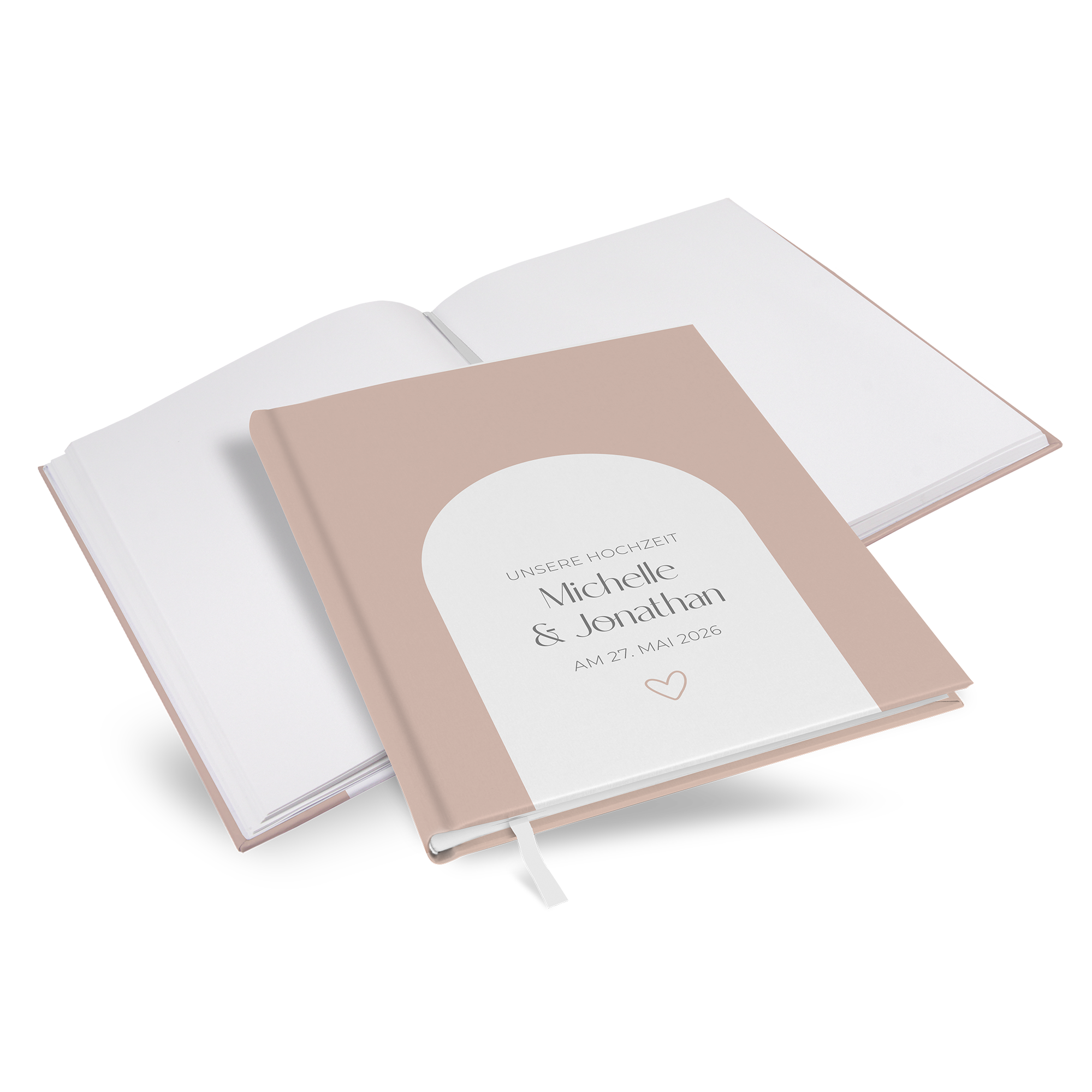 Gästebuch Hochzeit - Minimalistisch "Lille"