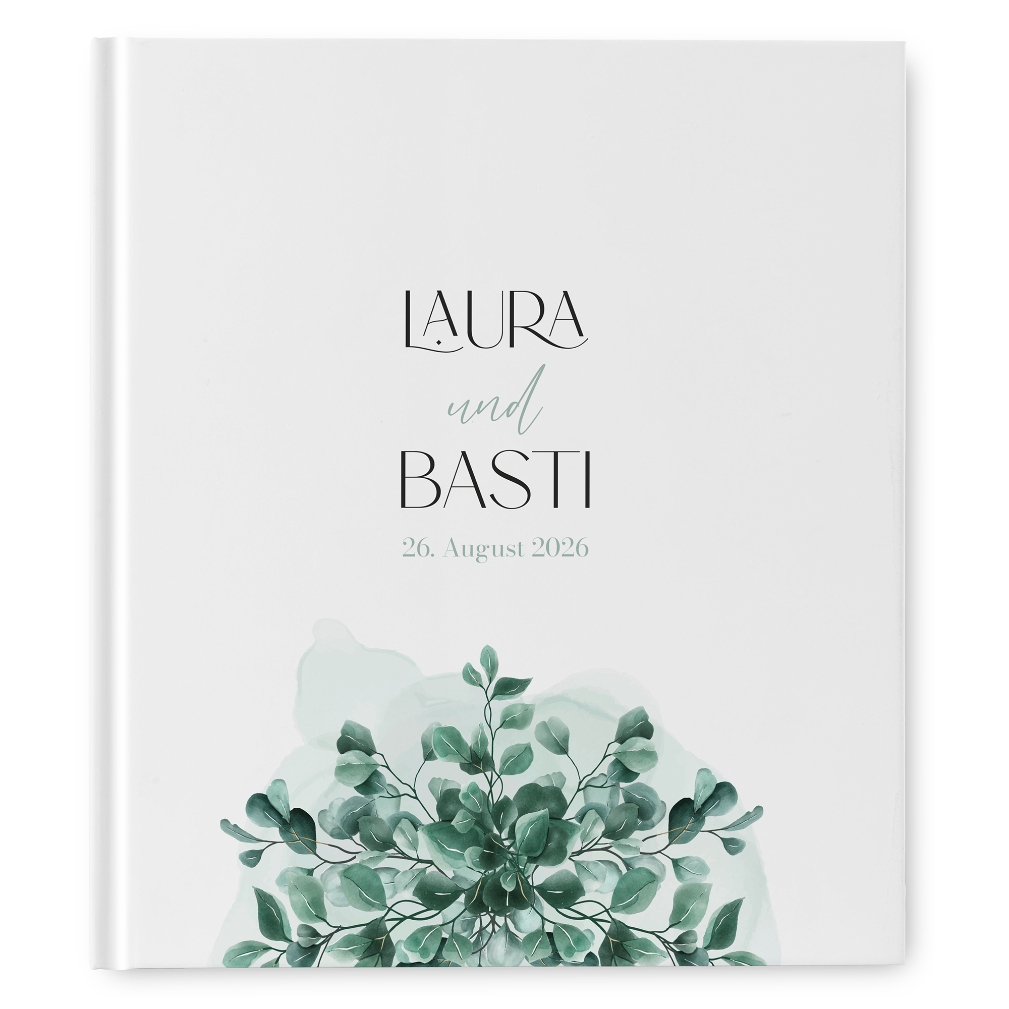 Gästebuch Hochzeit - Greenery "eucalyptus crown"